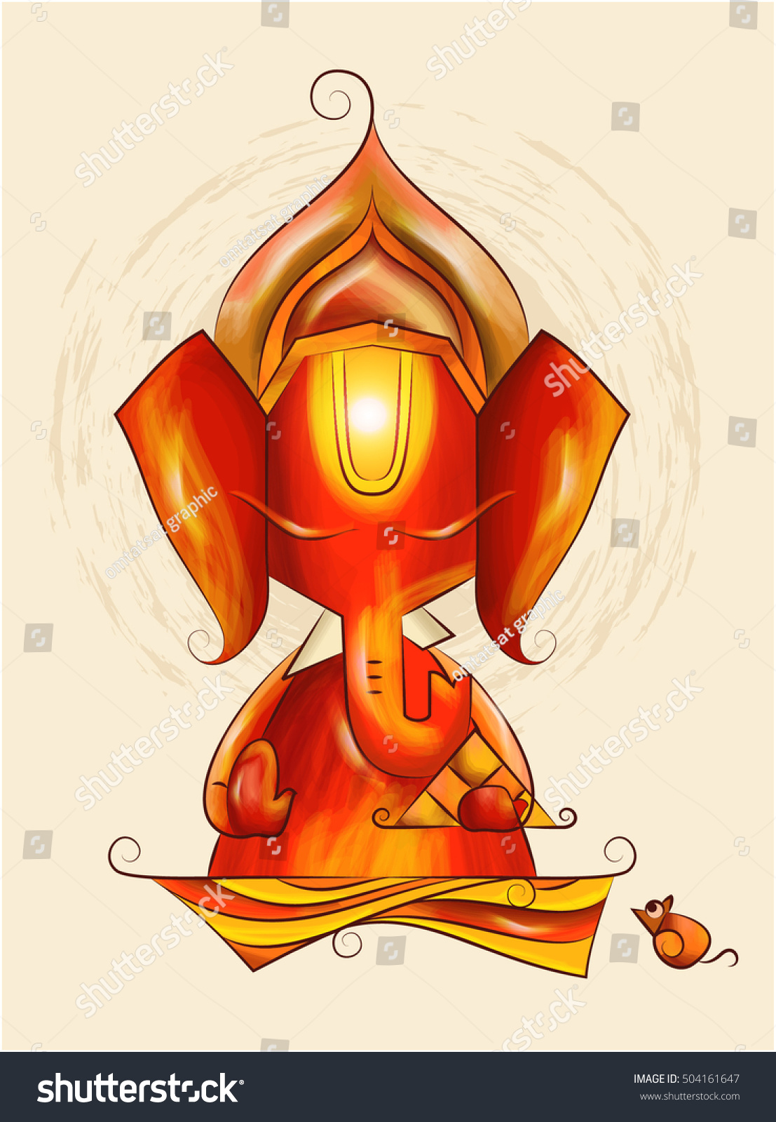 Lord Ganesha Stock Vector (Royalty Free) 504161647 | Shutterstock
