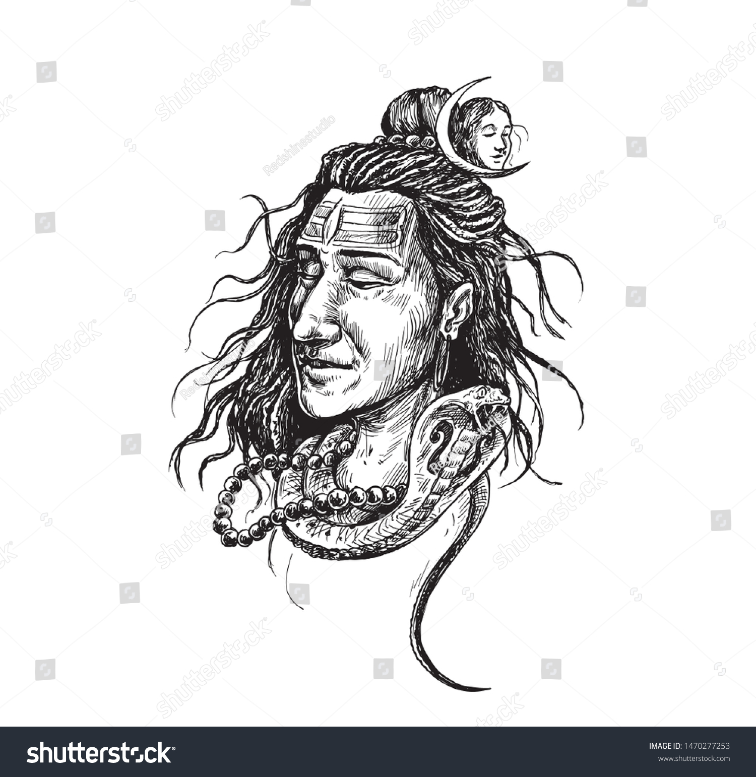 Cartoon Character Shiva Cartoon Rudra Drawing - Sablyan