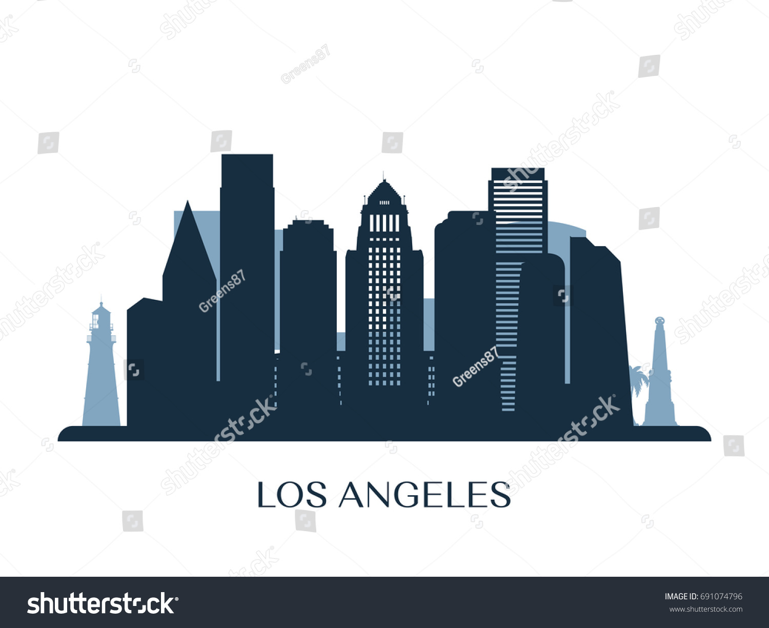 1,853 La skyline icon Images, Stock Photos & Vectors | Shutterstock