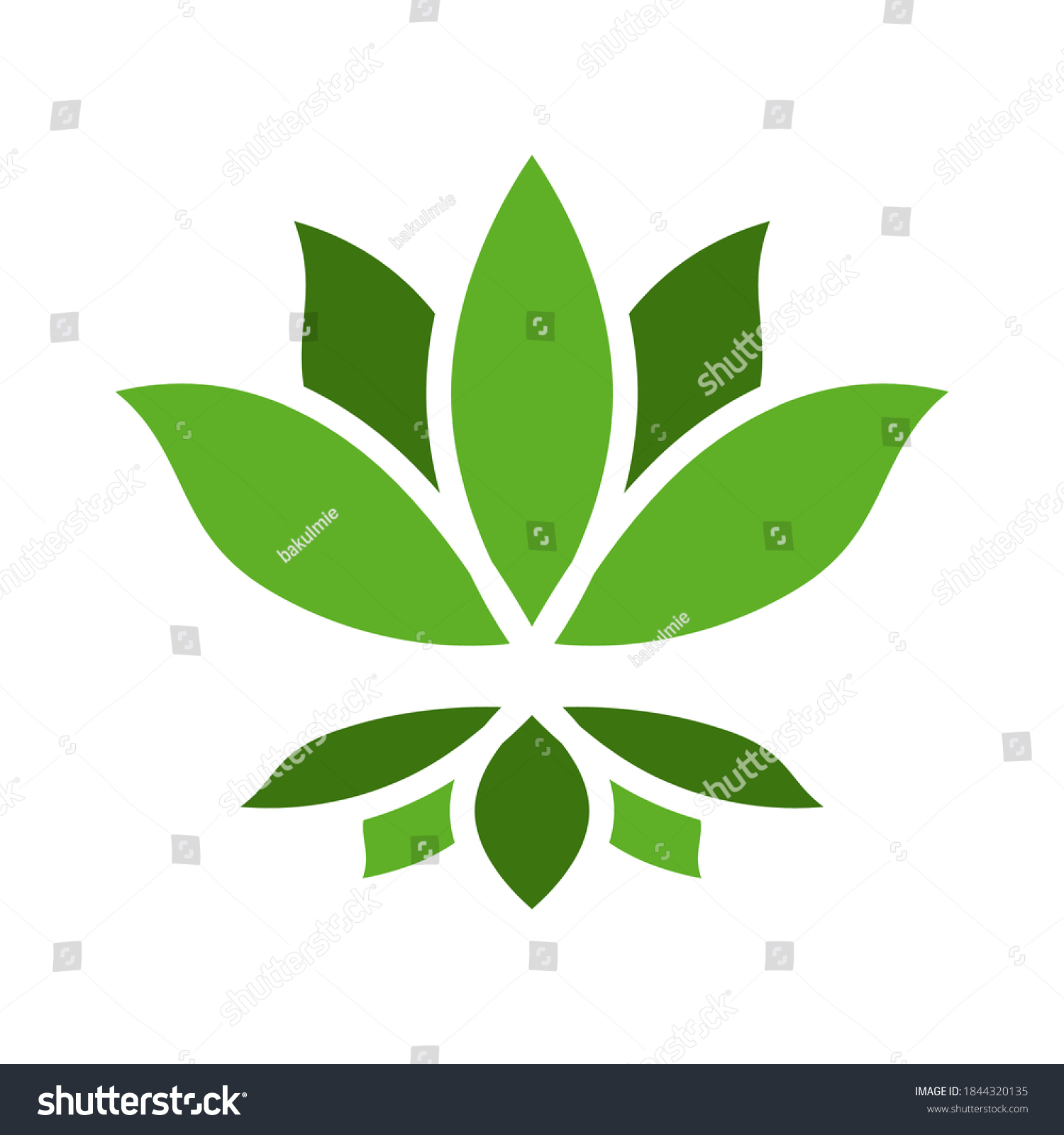 Lotus Flower Illustration Logo Vector Stock Vector (Royalty Free ...