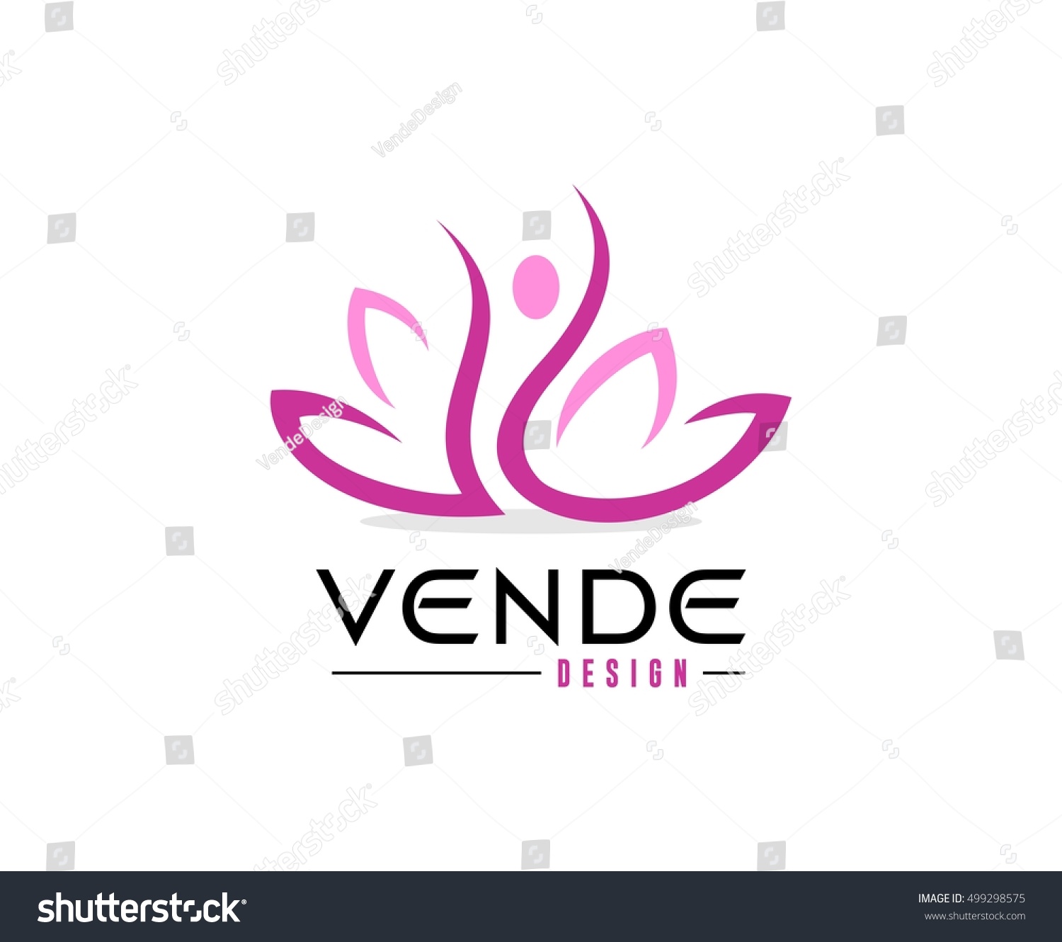 Lotus Logo Stock Vector 499298575 - Shutterstock