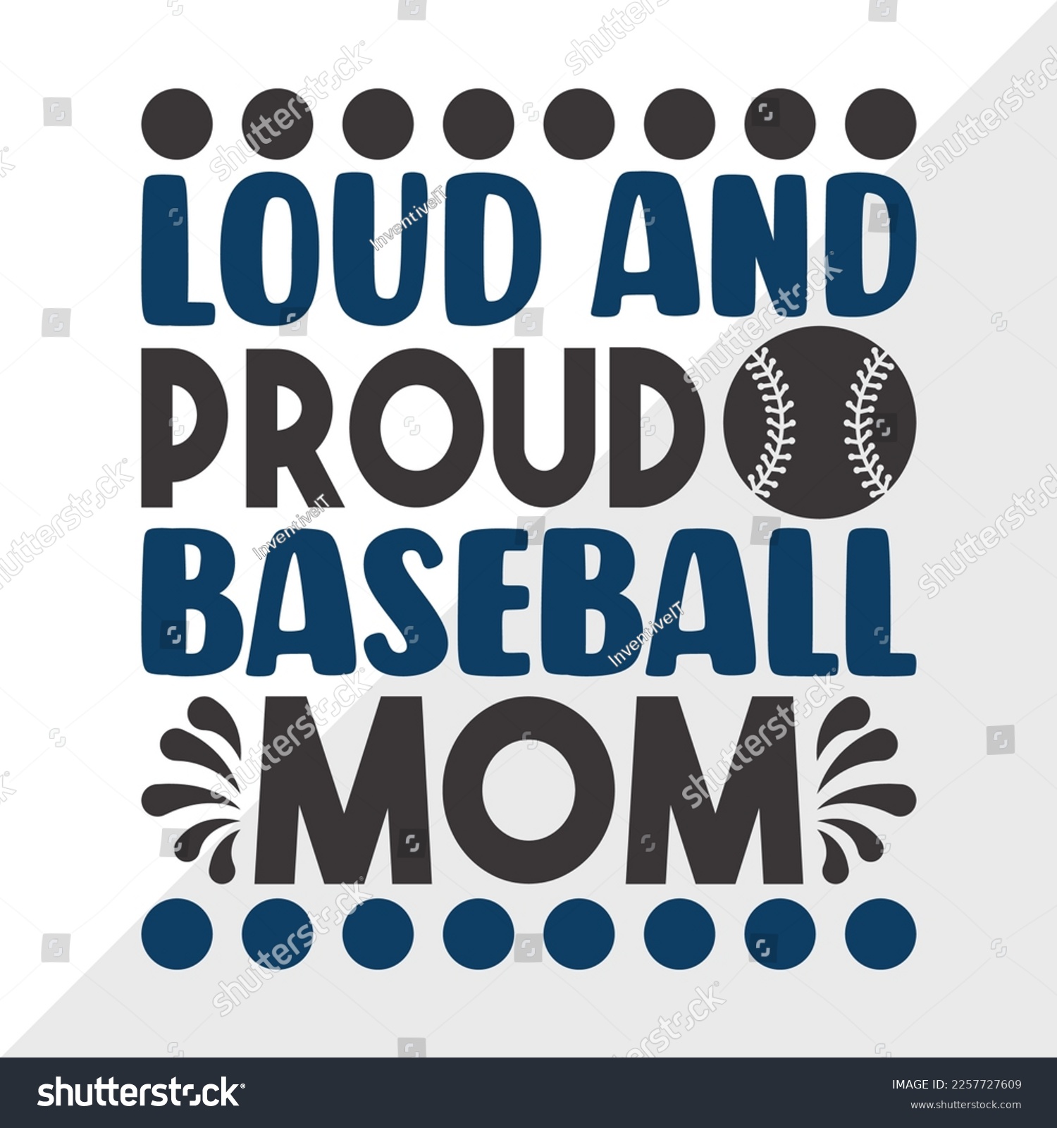 SVG of Loud And Proud Baseball Mom SVG Printable Vector Illustration svg