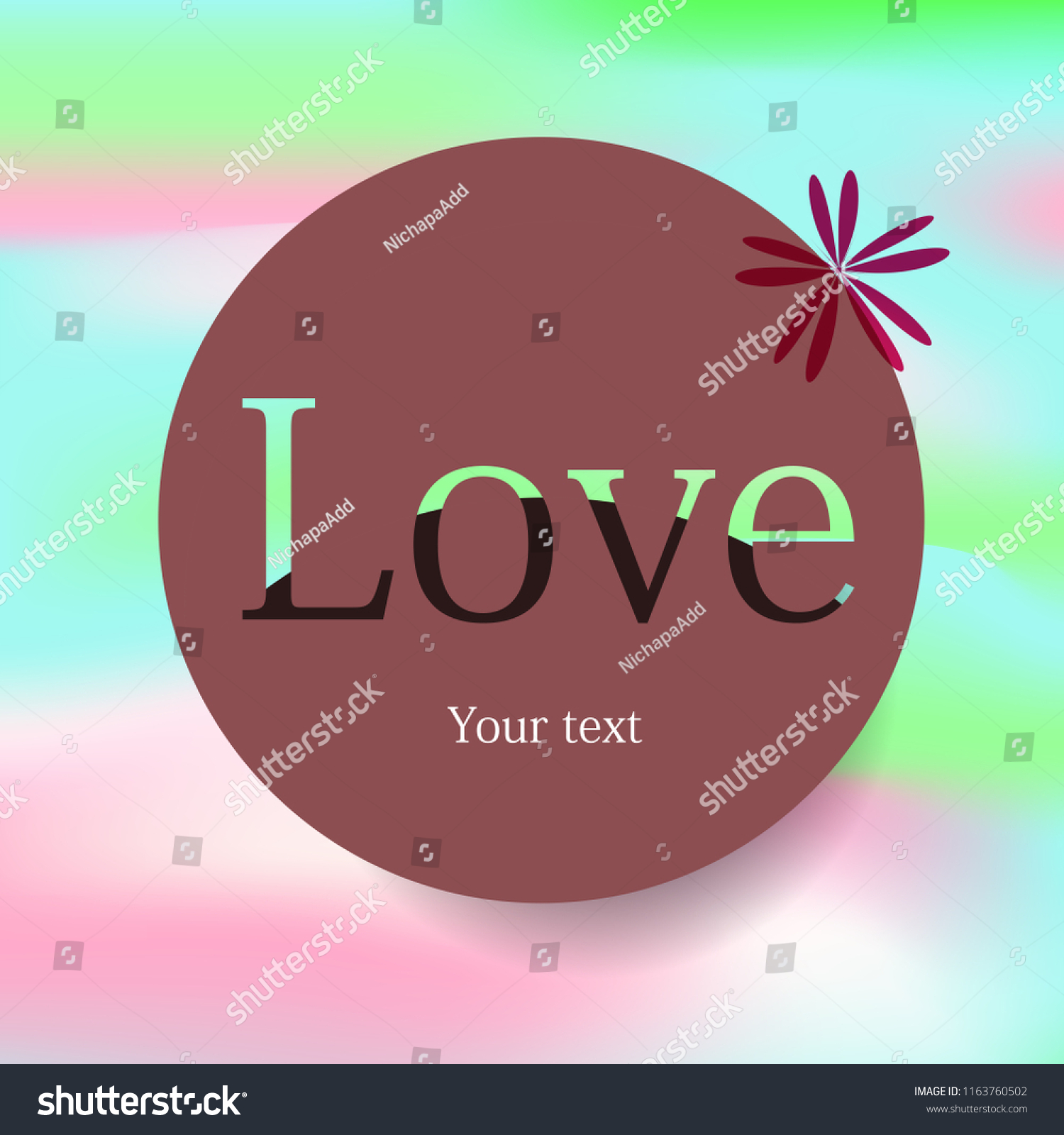 Love Banner Design Stock Vector (Royalty Free) 1163760502