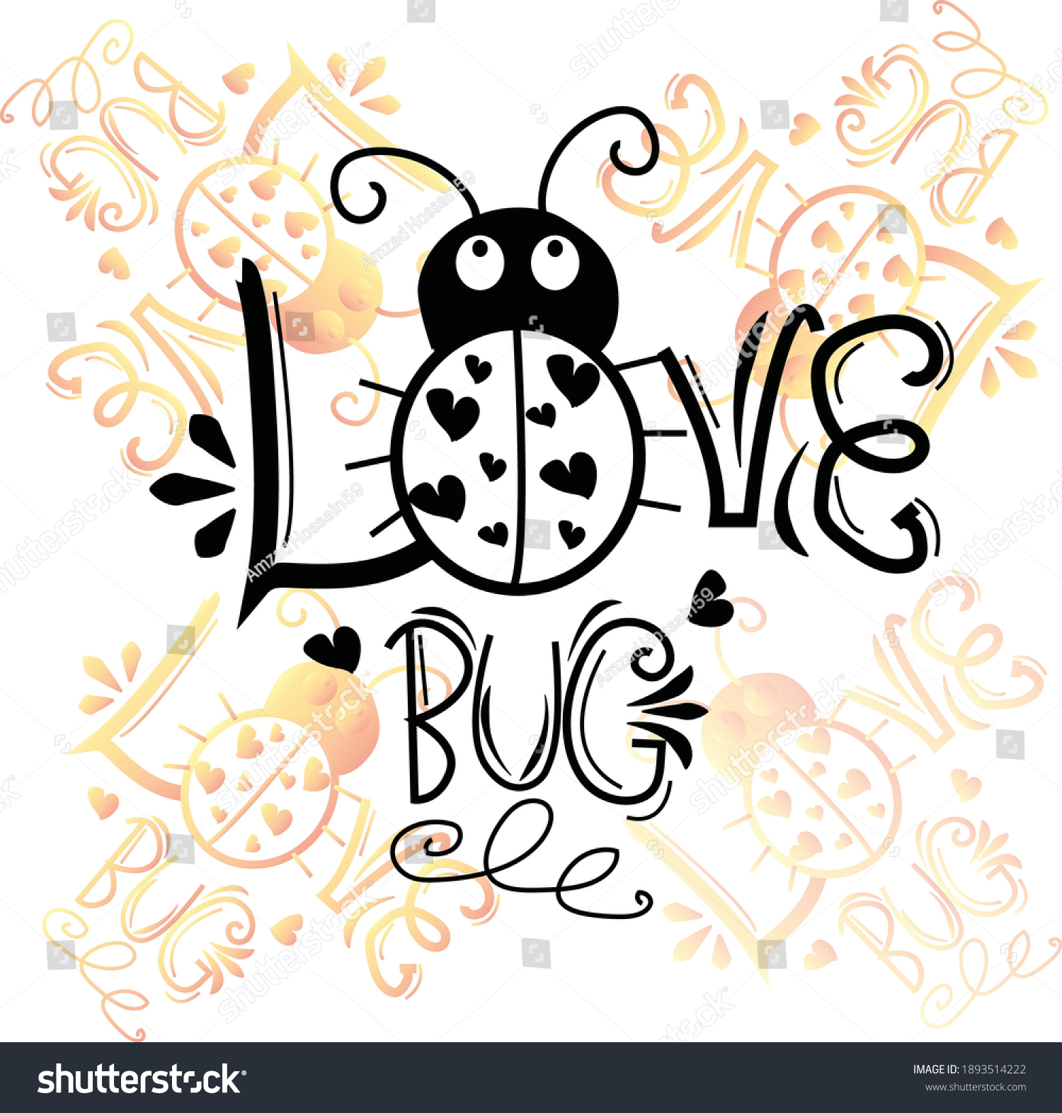 SVG of love bug svg,flowers svg,design vector transparent background svg
