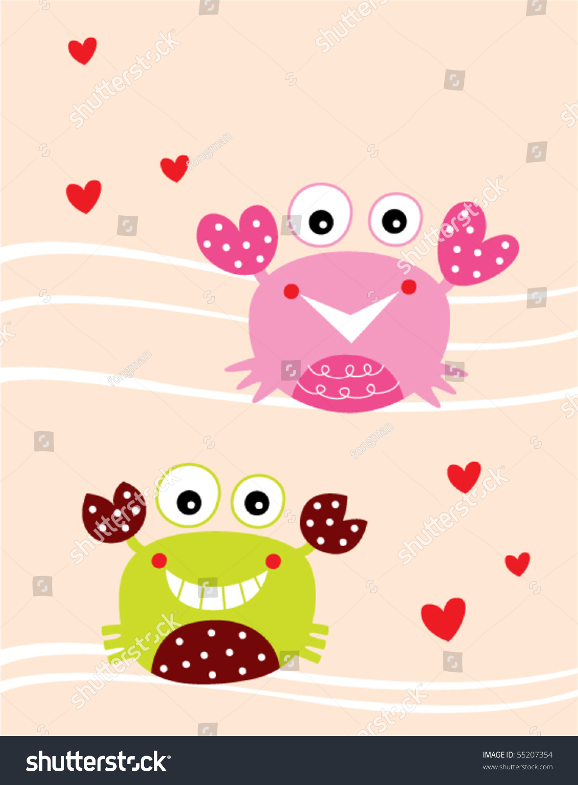 Love Crab Couple Stock Vector Royalty Free 55207354 Shutterstock love-crab-couple-stock-vector-royalty-free-55207354-shutterstock