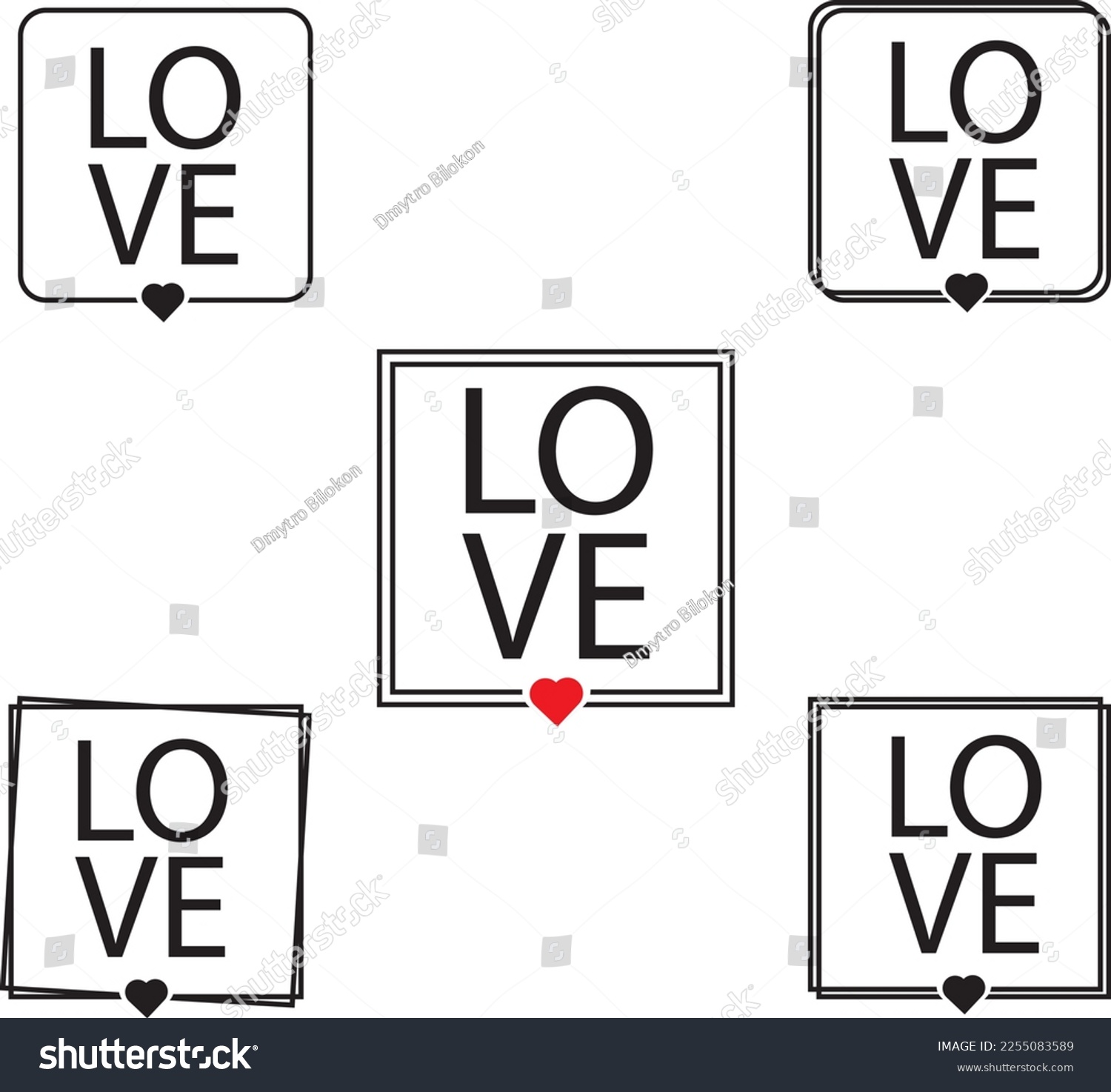 SVG of Love doodle frame, frame with heart,   SVG Vector svg