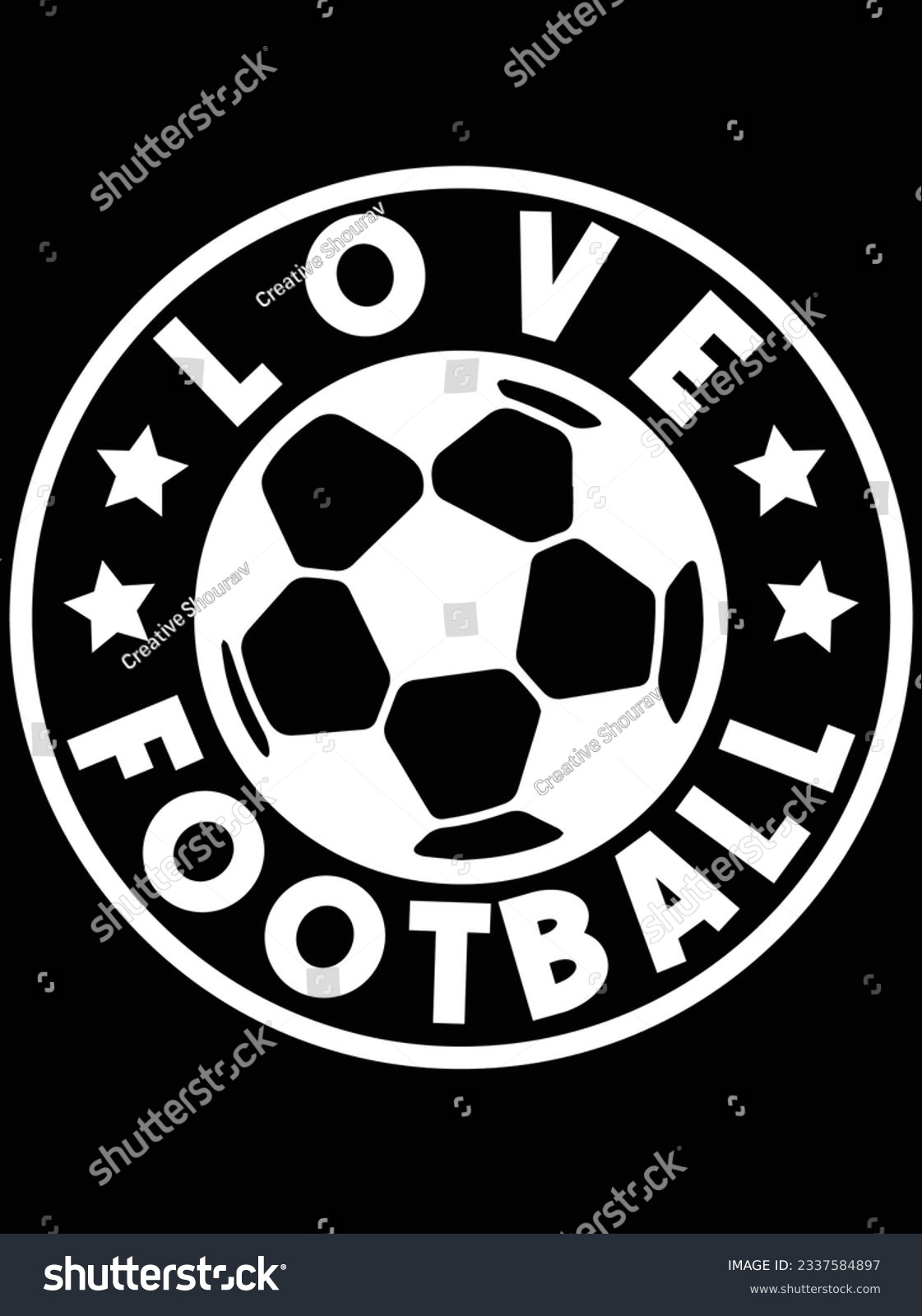 SVG of Love football vector art design, eps file. design file for t-shirt. SVG, EPS cuttable design file svg