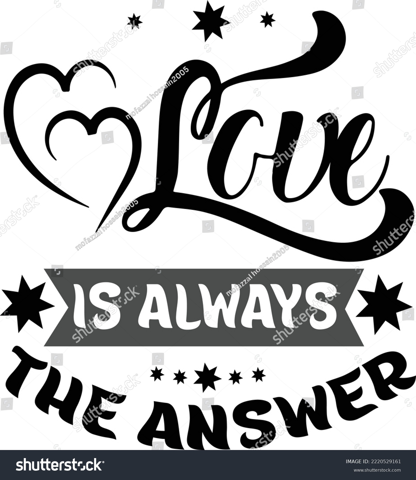 SVG of love is always the answer SVG editable and print able  typography design You can easily print this design on anything like T-Shirts, Onesie, Hoodies ,Sweatshirts, Mugs, cloth, photo frame and others. svg