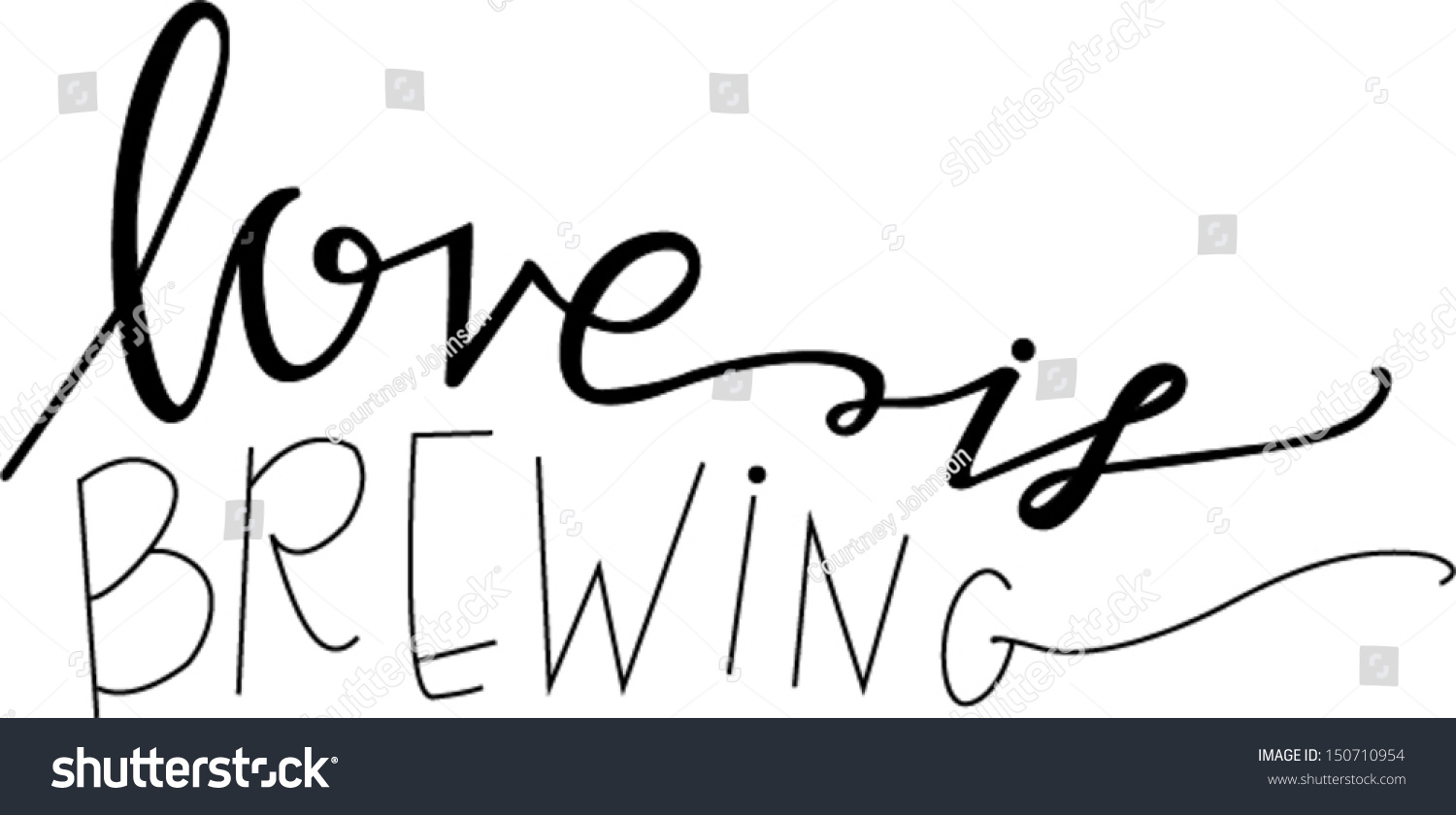 Love Brewing เวกเตอร์สต็อก 150710954 Shutterstock
