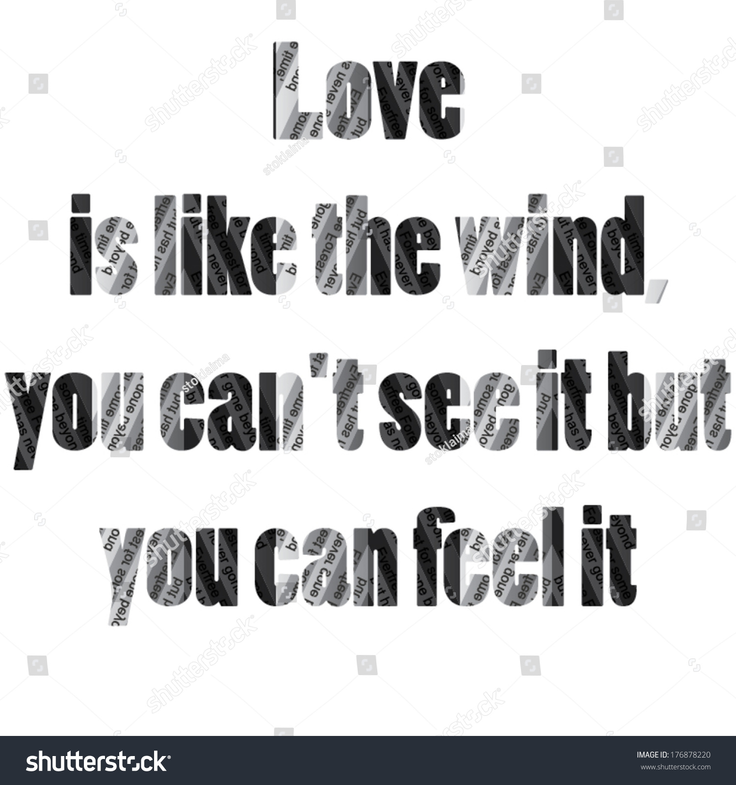 love is like the wind you can t see it but you can feel it