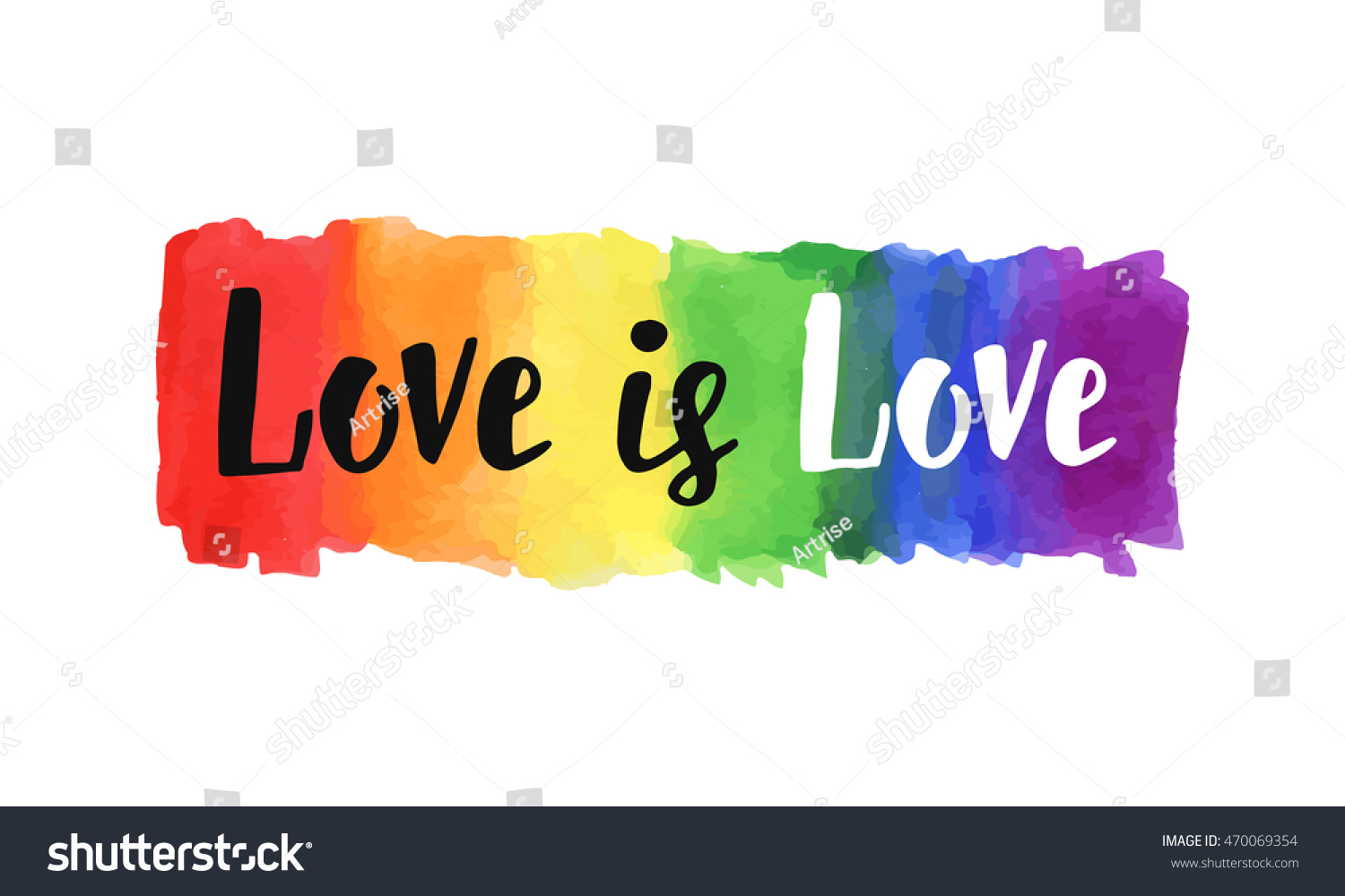 Wall Décor Prints DIGITAL DOWNLOAD Rainbow Love is Love Poster Lin ...