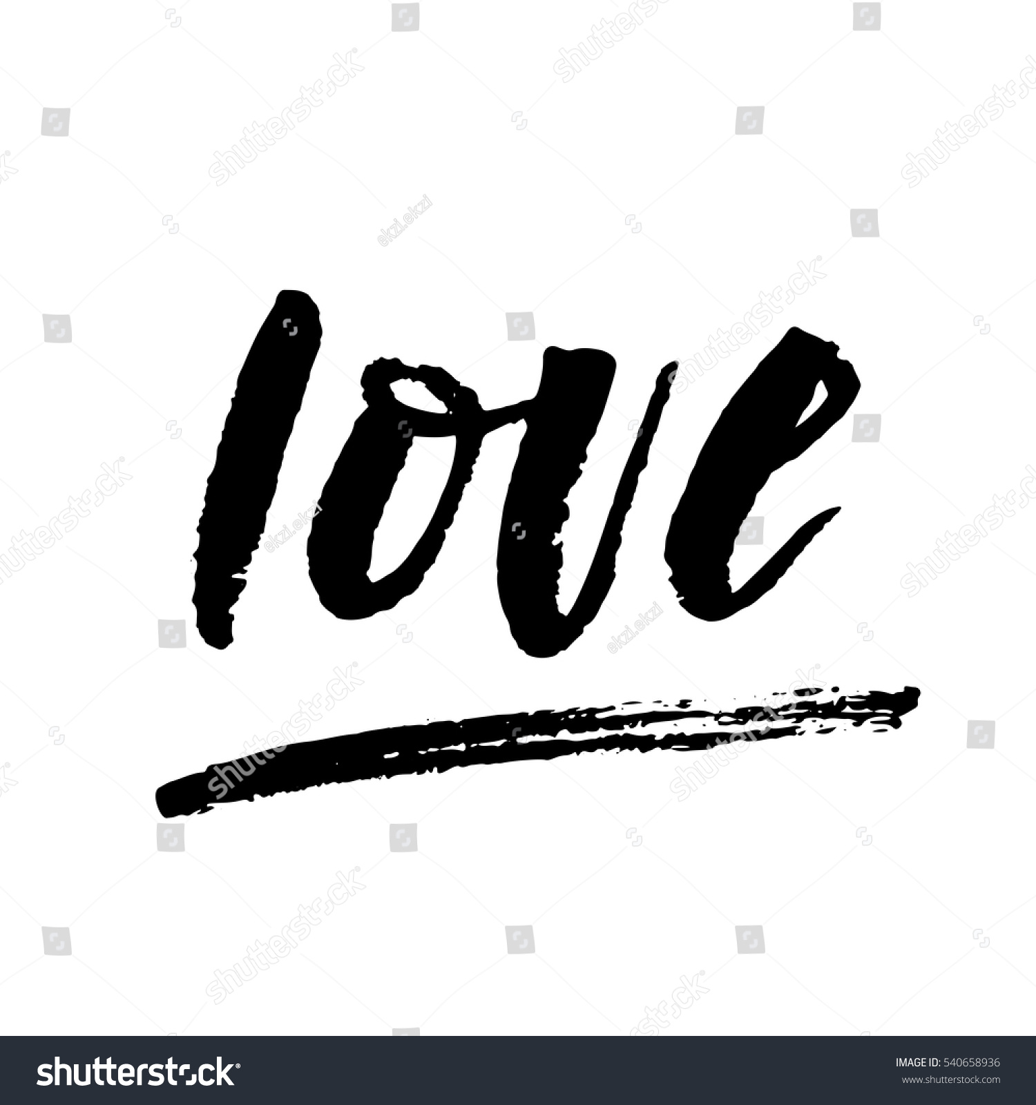 Love Lettering Stock Vector 540658936 : Shutterstock