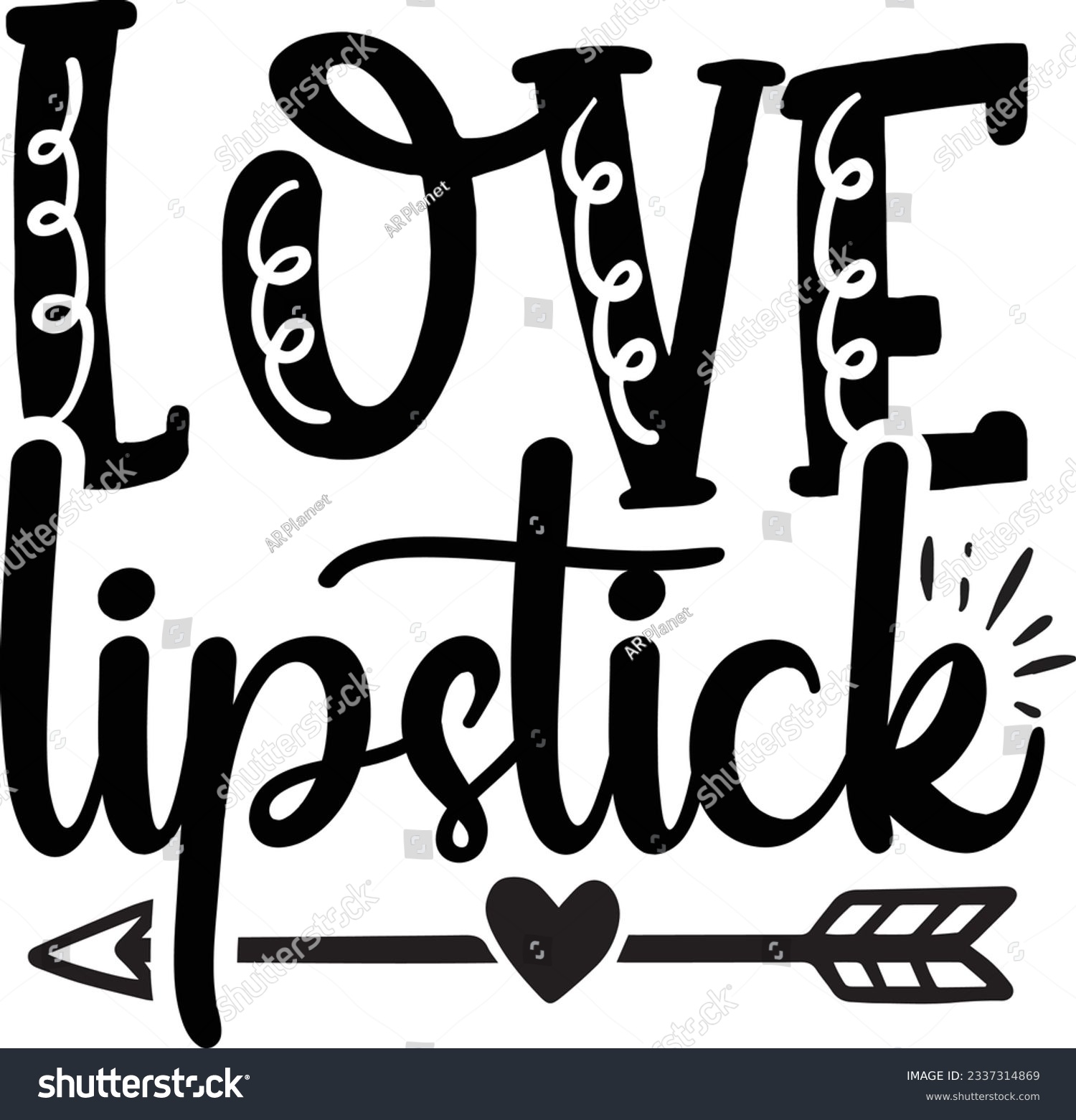 SVG of Love Lipstick Beauty SVG Design svg