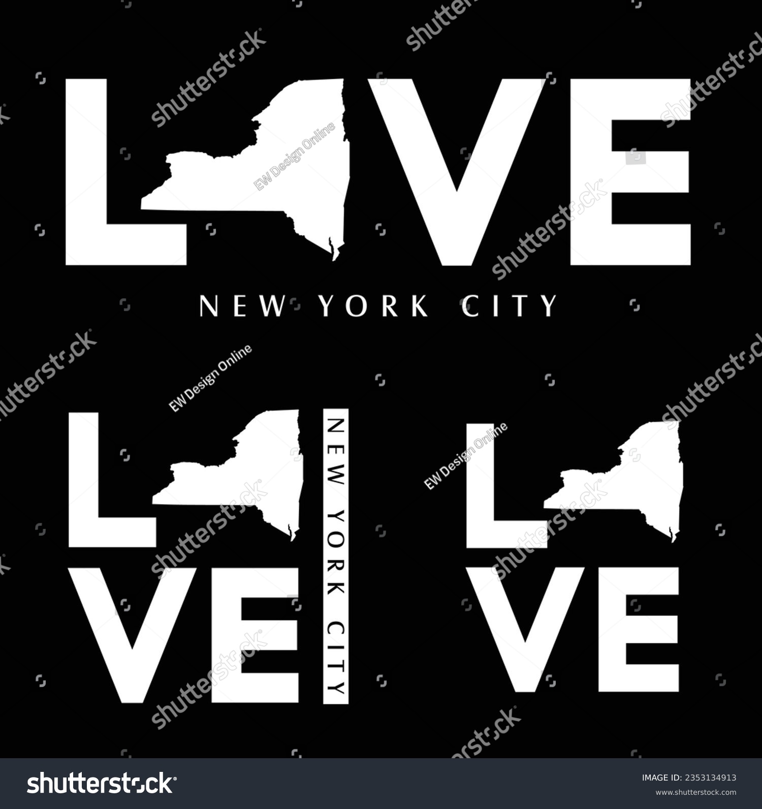 SVG of love live Newyork t shirt vector illustration design printable cuttable svg svg