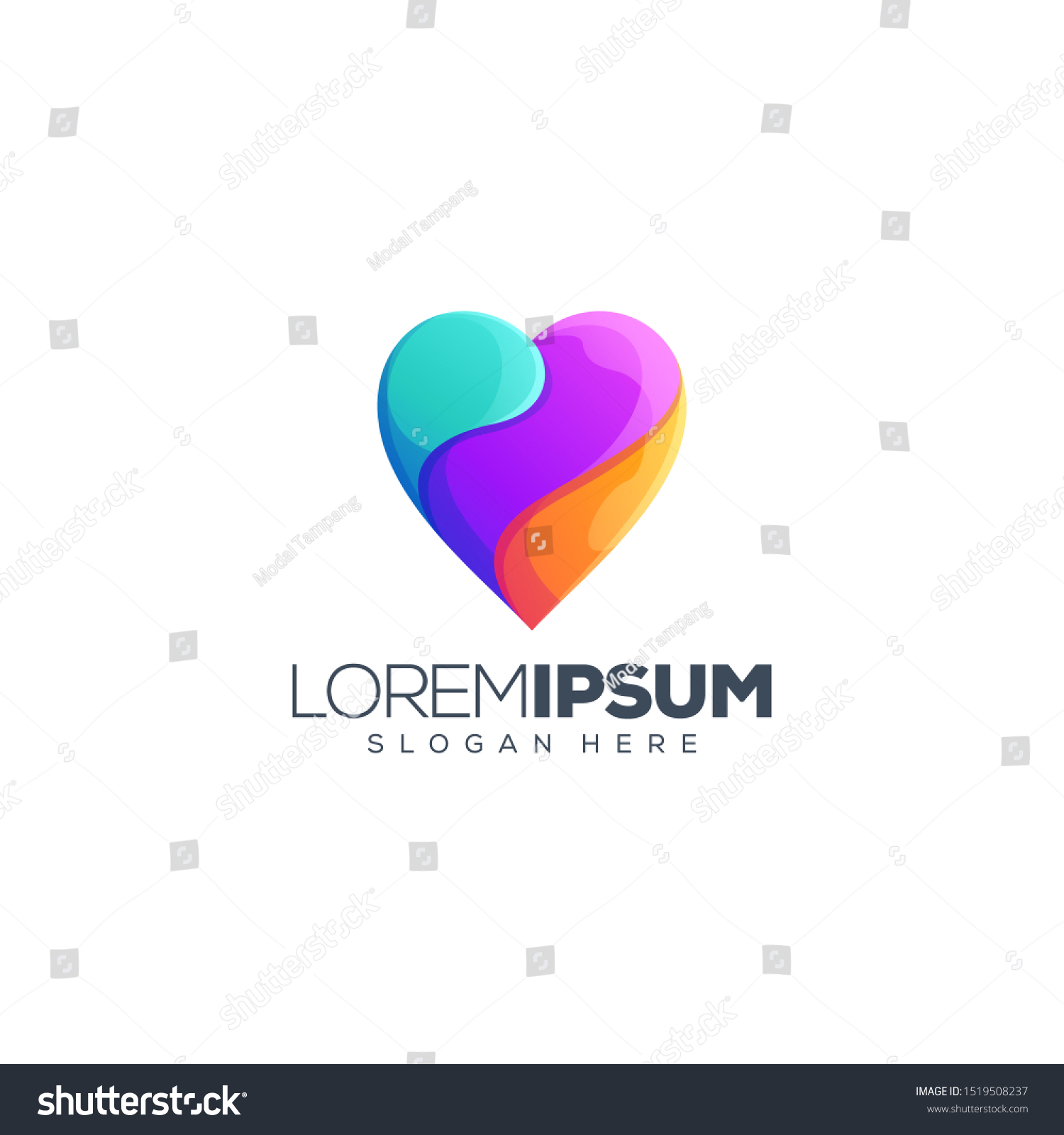 Love Logo Design Vector Illustration Stock Vector (Royalty Free ...