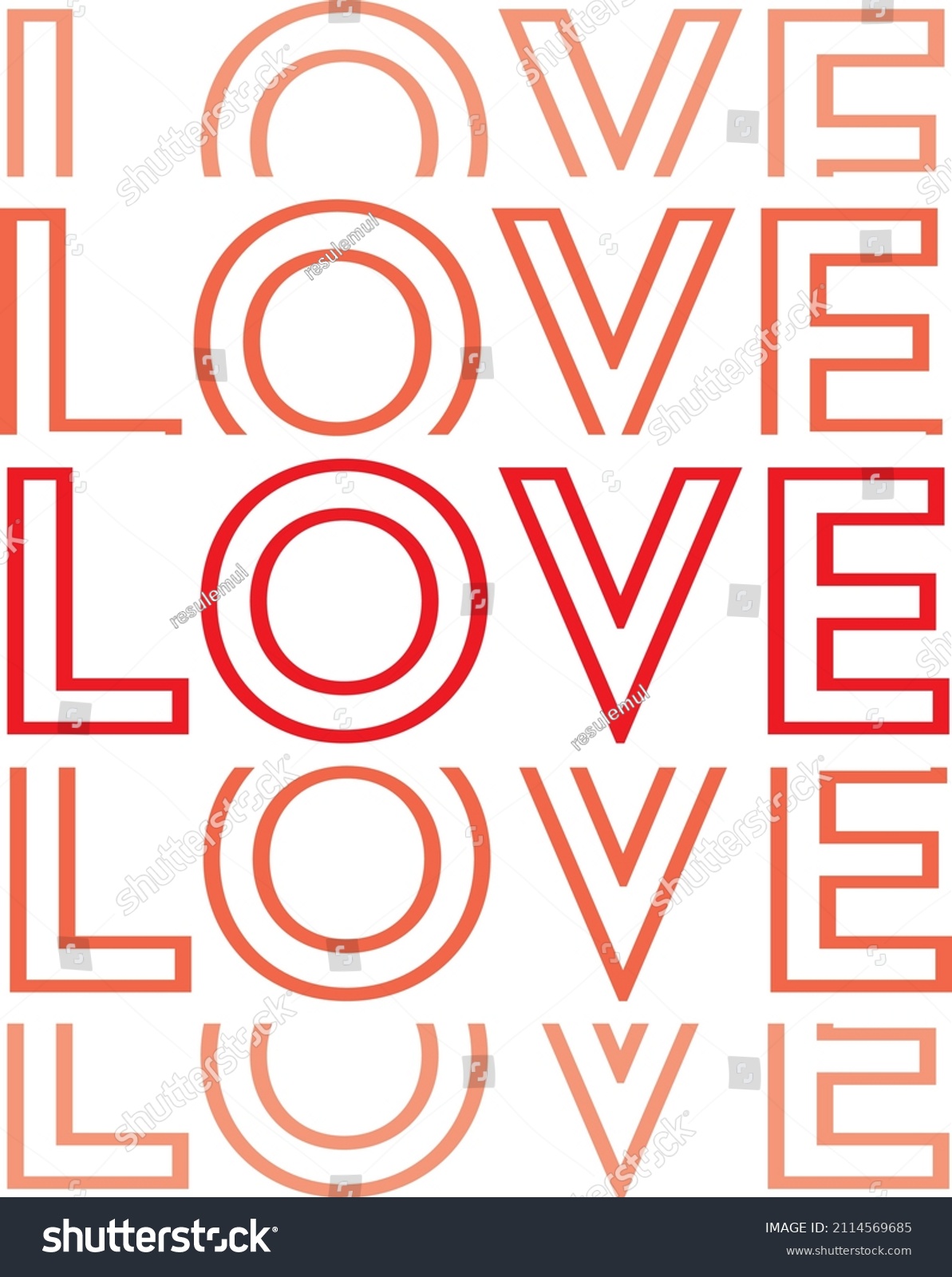 SVG of Love Love Love 5 Valentine's Day design vector svg
