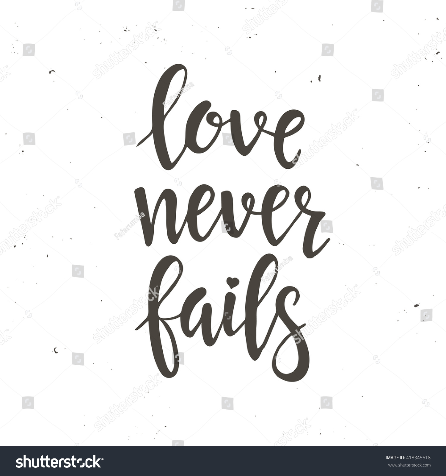 love-never-fails-hand-drawn-typography-vector-de-stock-libre-de