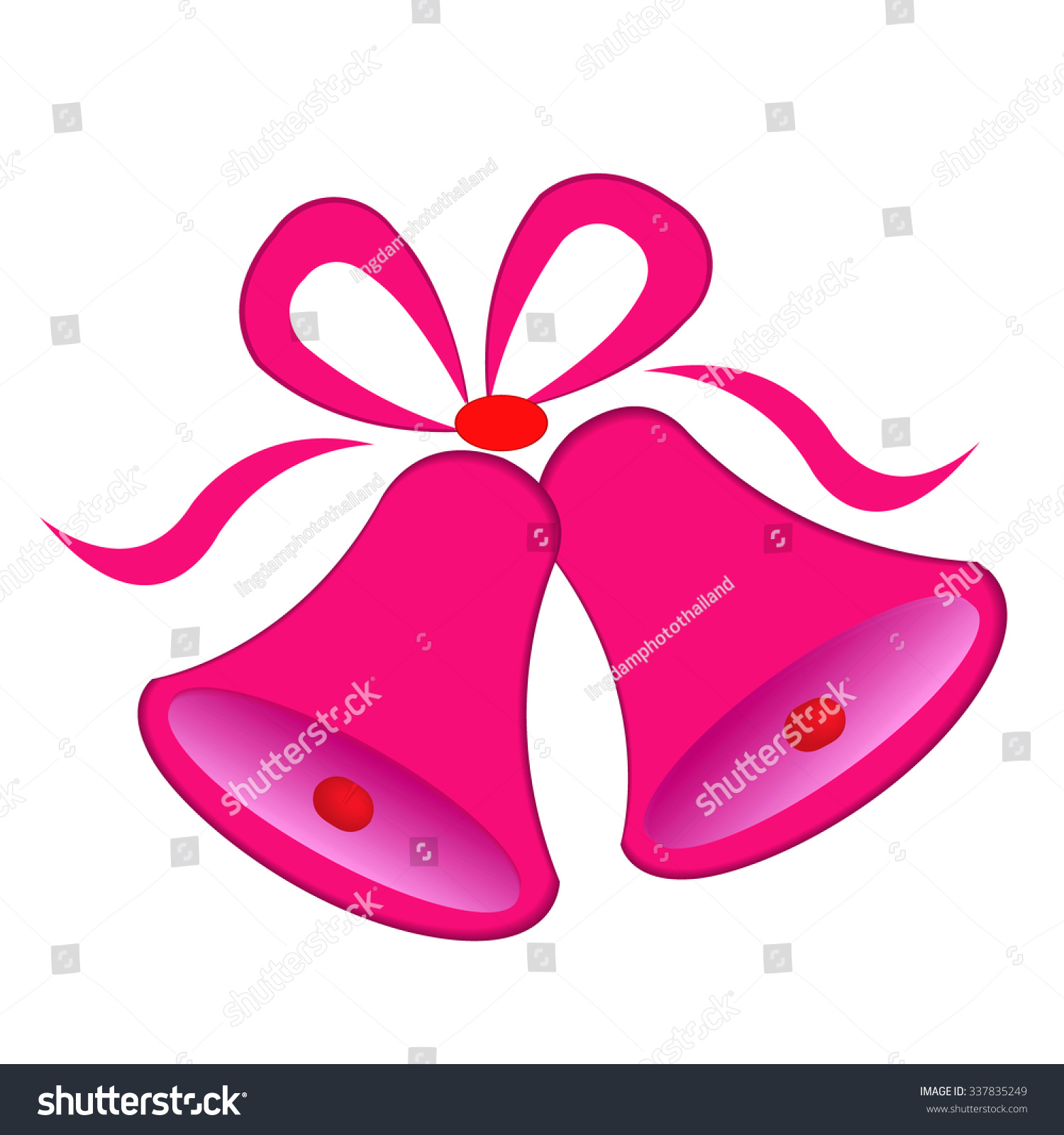 Love Pink Bell Stock Vector 337835249 - Shutterstock