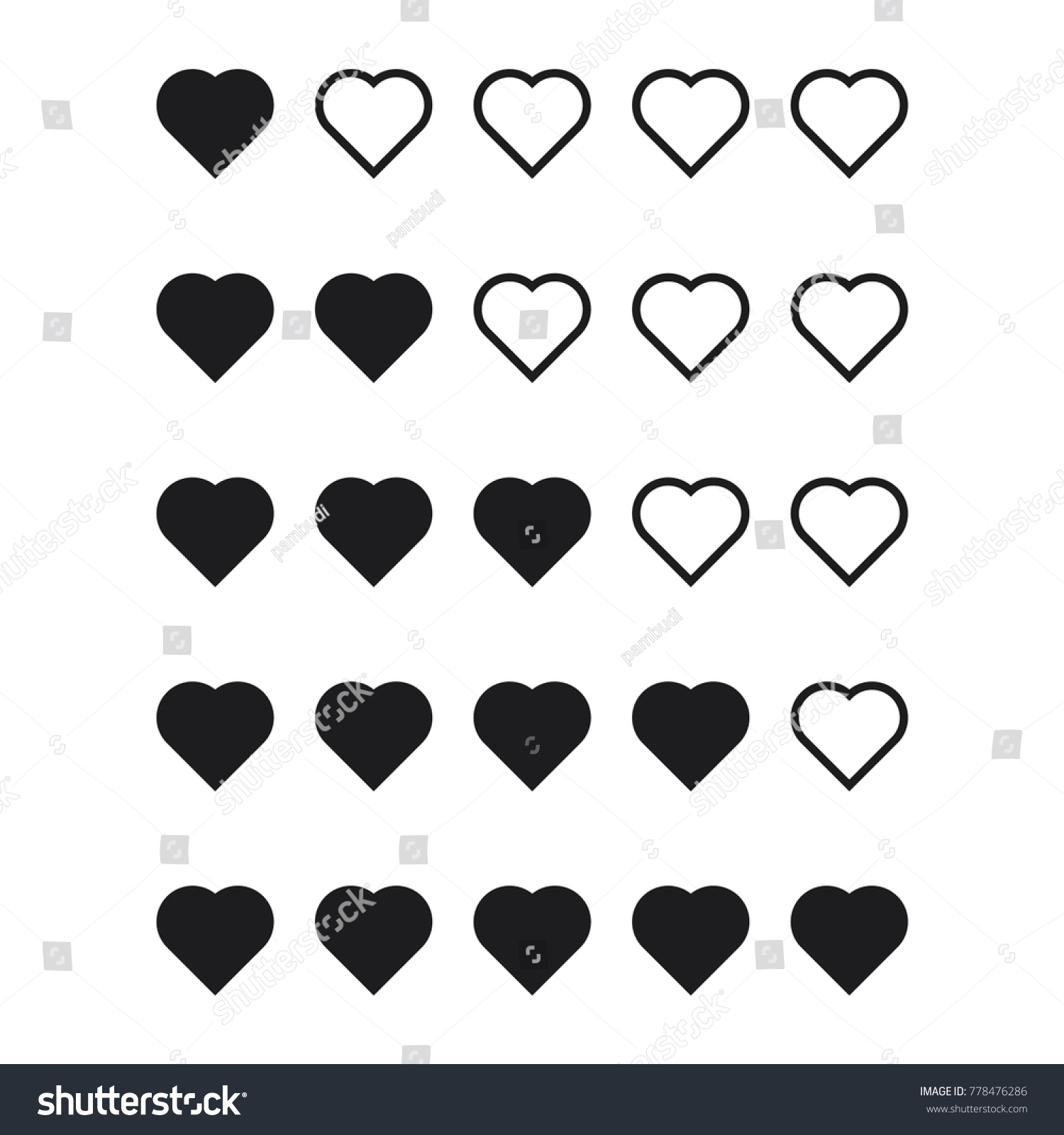 love-rating-vector-icon-flat-design-stock-vector-royalty-free