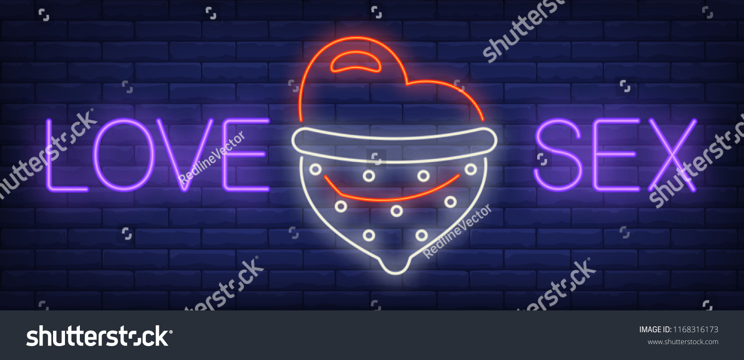 Love Sex Neon Sign Glowing Bar Stock Vector Royalty Free 1168316173 8527