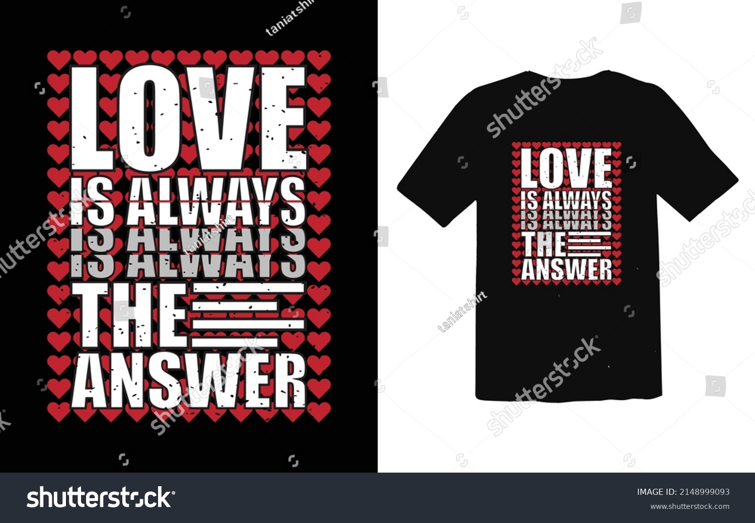 Love Tshirt Design Vector Files Stock Vector Royalty Free 2148999093 Shutterstock 3042