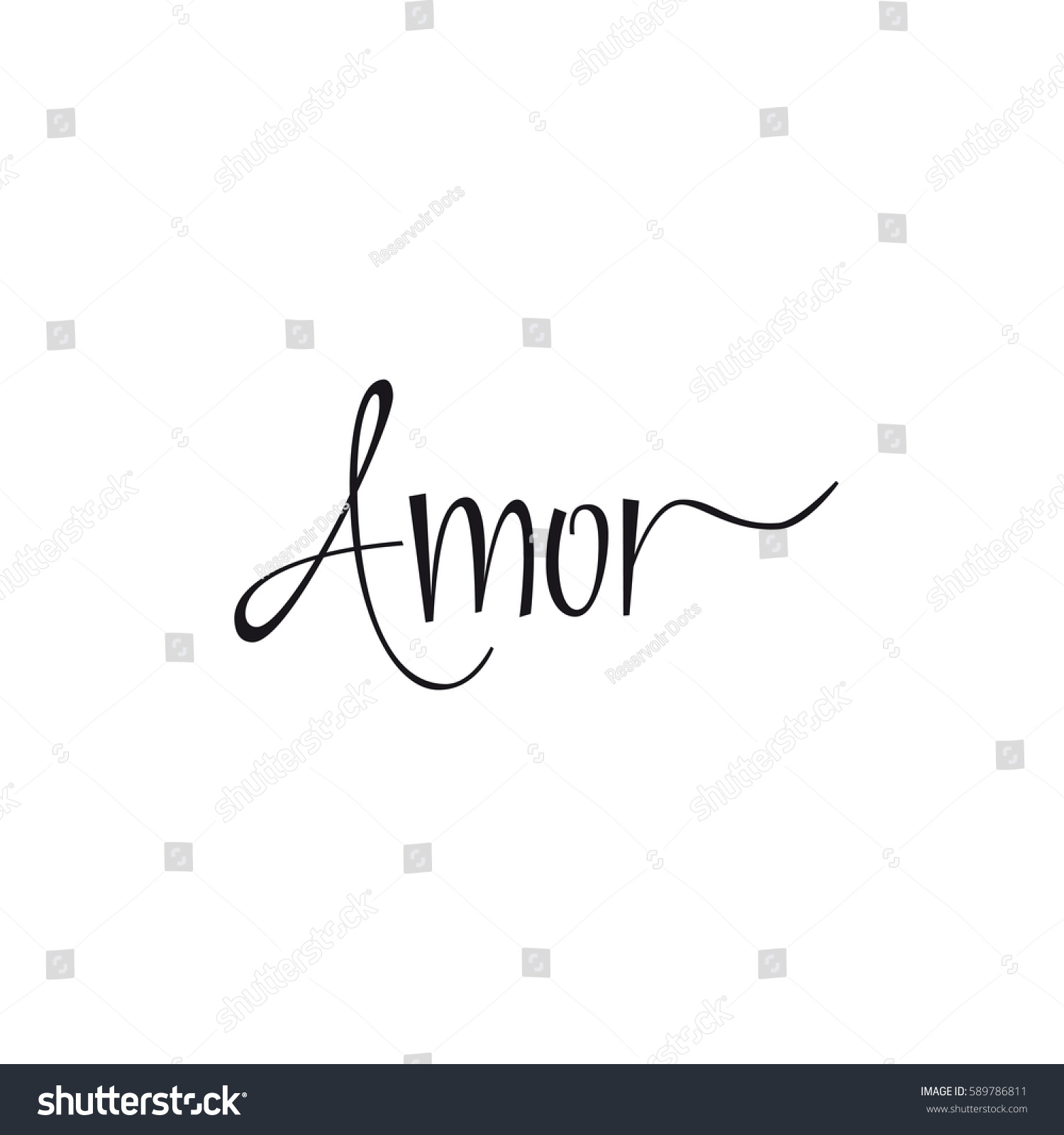 Love Word In Spanish Lettering Love Word In Spanish Lettering