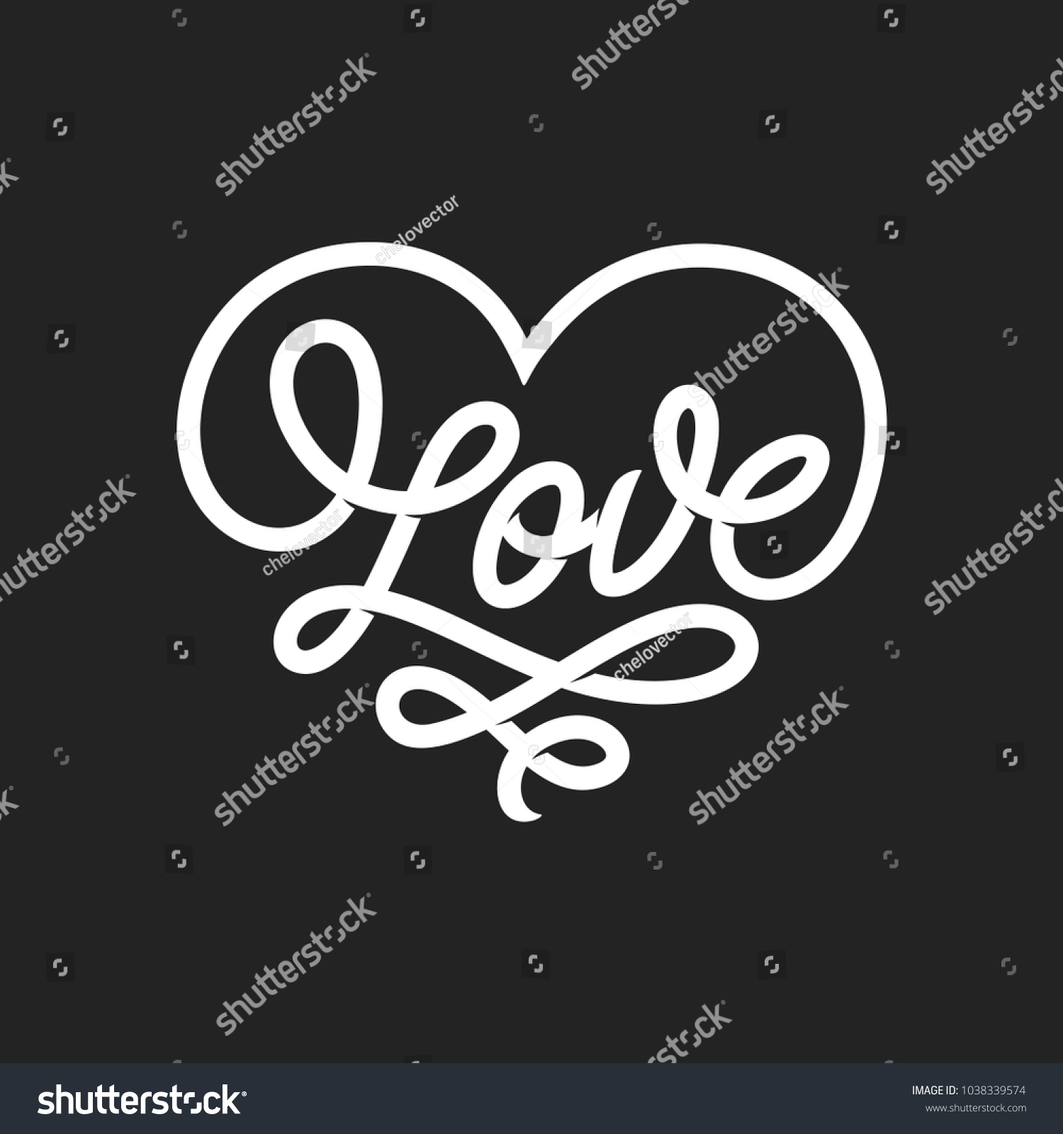 Love Word Lettering In Form Of Heart Valentine Day Romantic Handmade Typography Hand Drawn Love Word Lettering In Form Of Heart Valentine Day Romantic Handmade Typography Hand Drawn