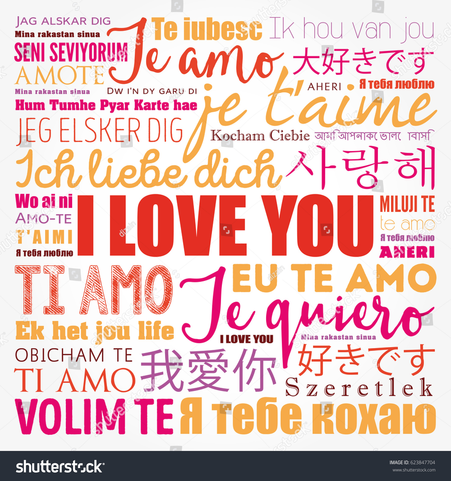 Love Words I Love You In All Languages Of The World Word Cloud Love Words I Love You In All Languages Of The World Word Cloud
