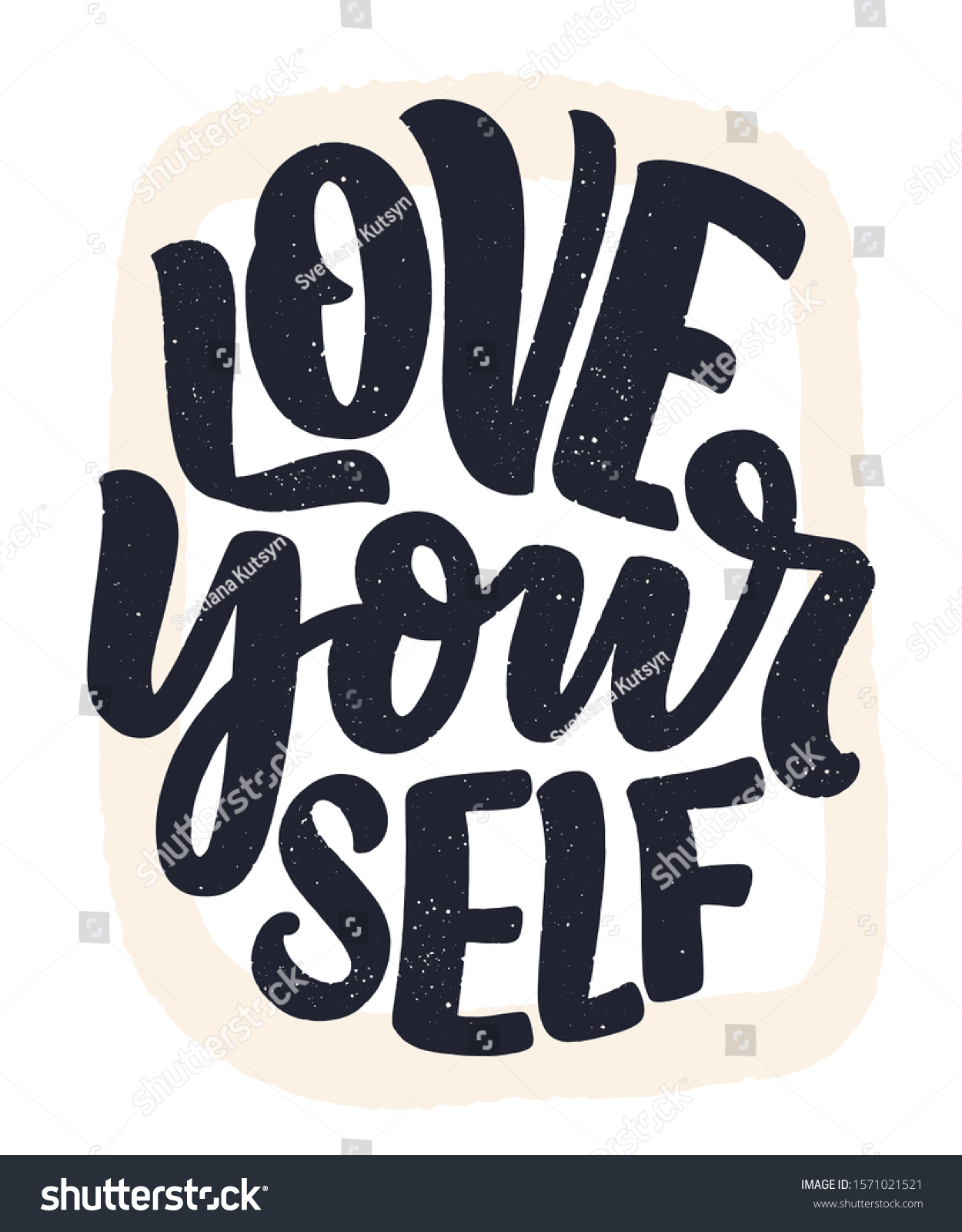 10,396 Love yourself typography Images, Stock Photos & Vectors ...