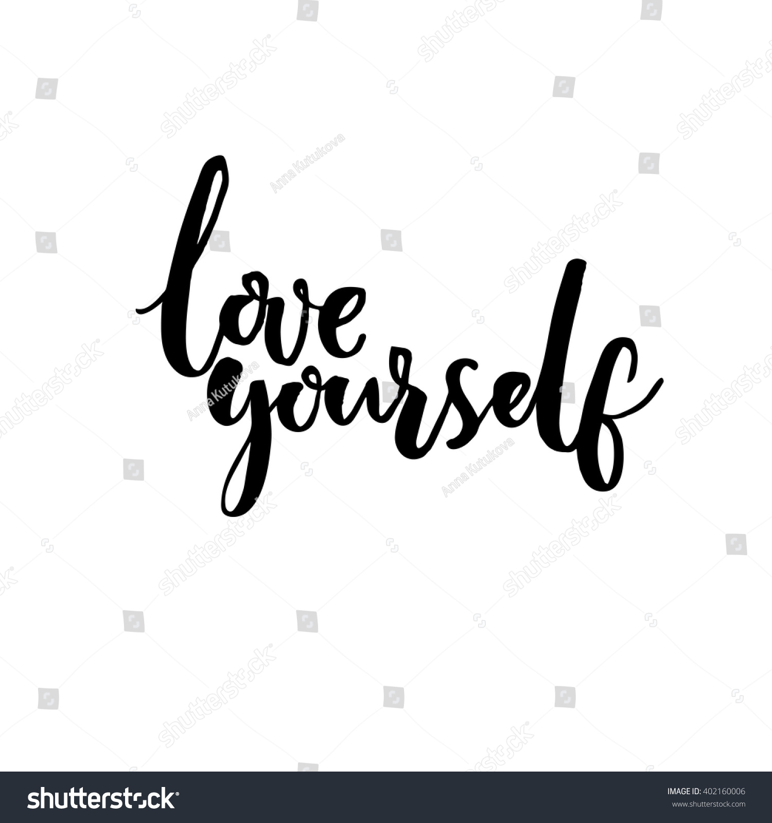 Download Love Yourself Psychology Quote About Self Stock Vector ...