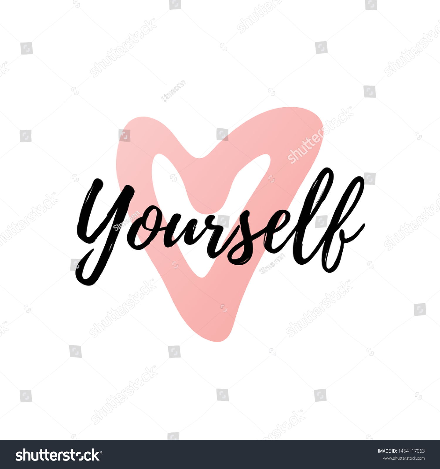 Love Yourself Quote Modern Love Yourself Stock Vector (Royalty Free ...