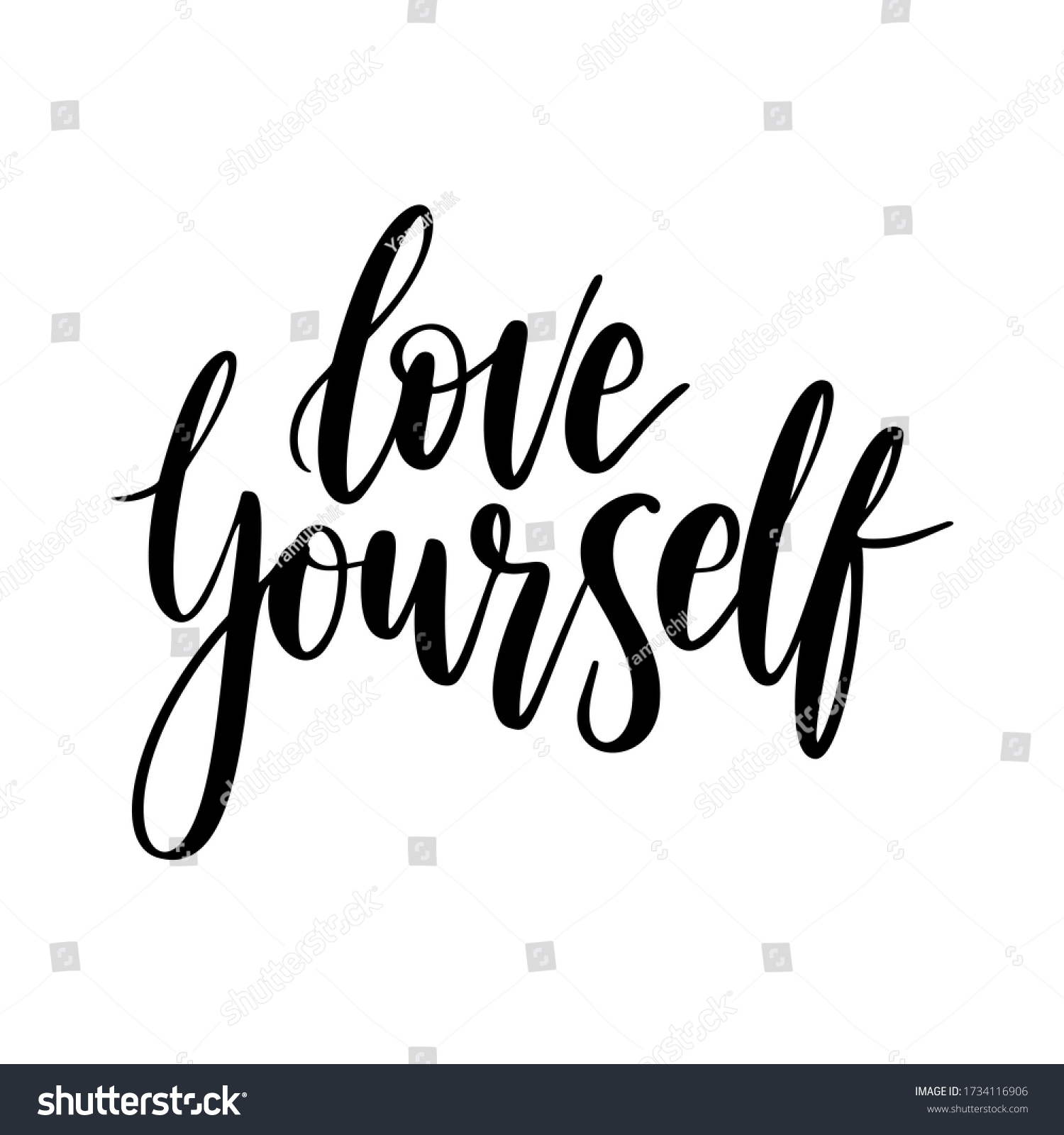 Love yourself text Images, Stock Photos & Vectors | Shutterstock