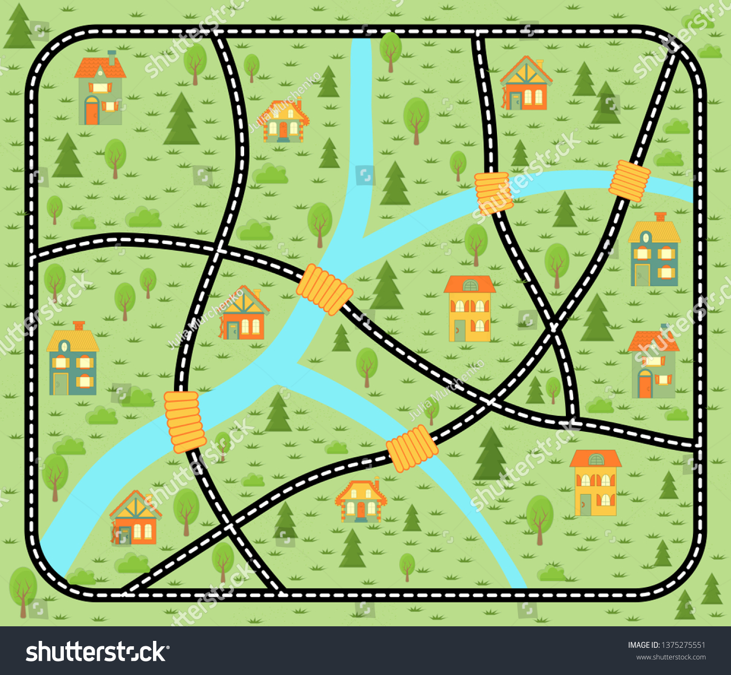 car track play mat