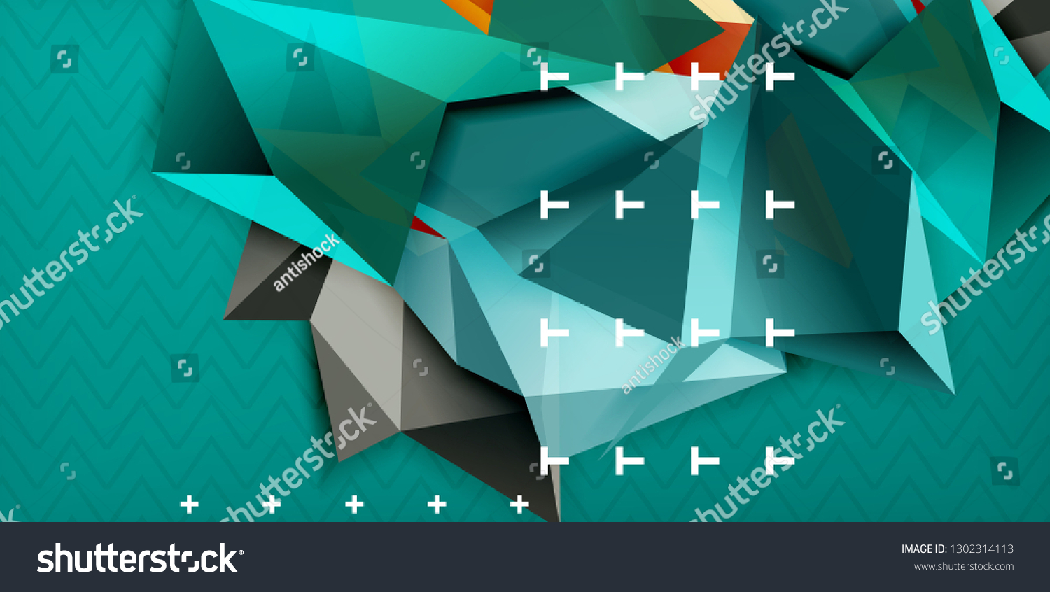 Low Poly Design 3d Triangular Shape Stock Vector (Royalty Free ...
