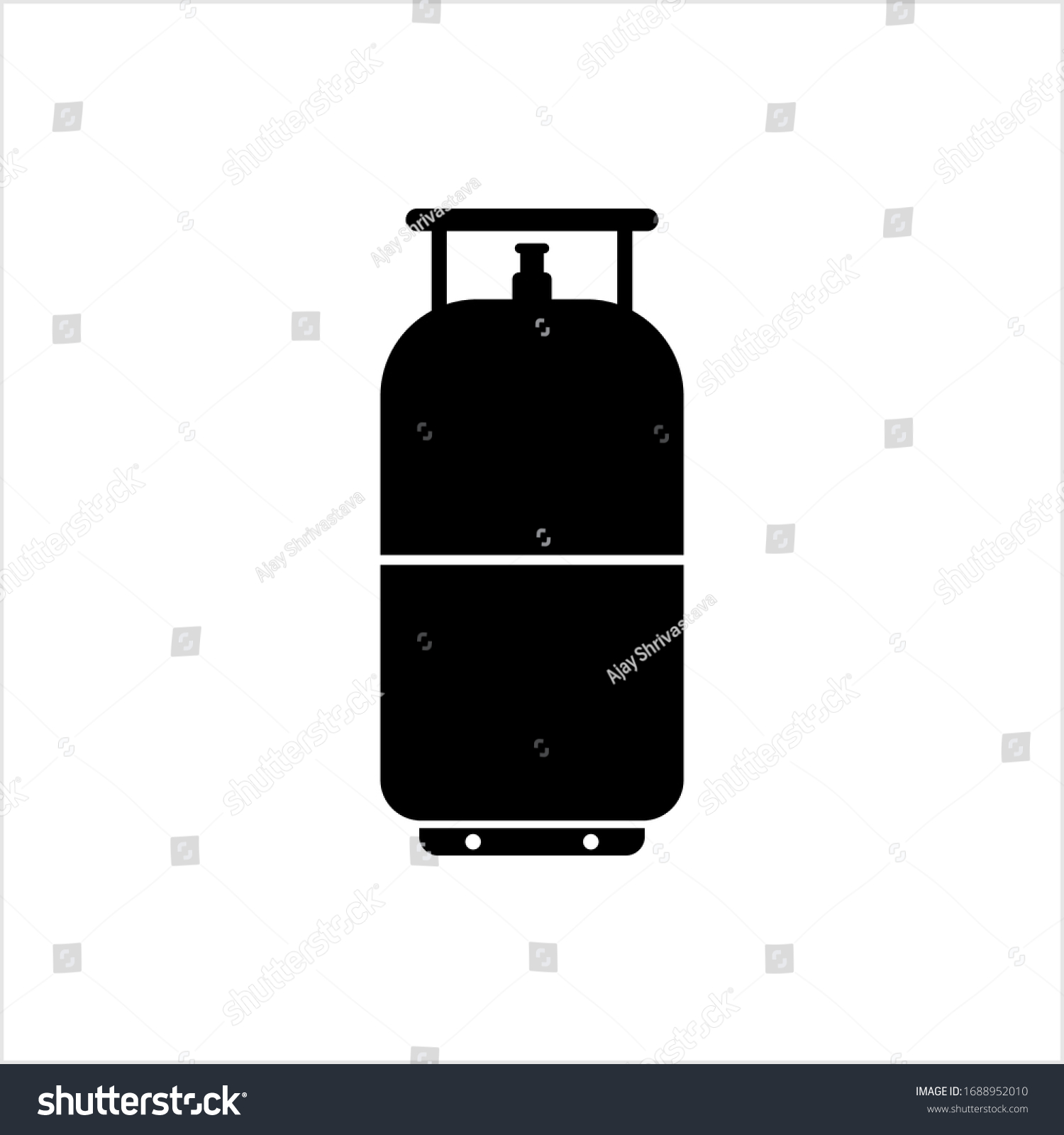 Lpg Cylinder Icon Liquefied Petroleum Gas Stock Vector (Royalty Free ...