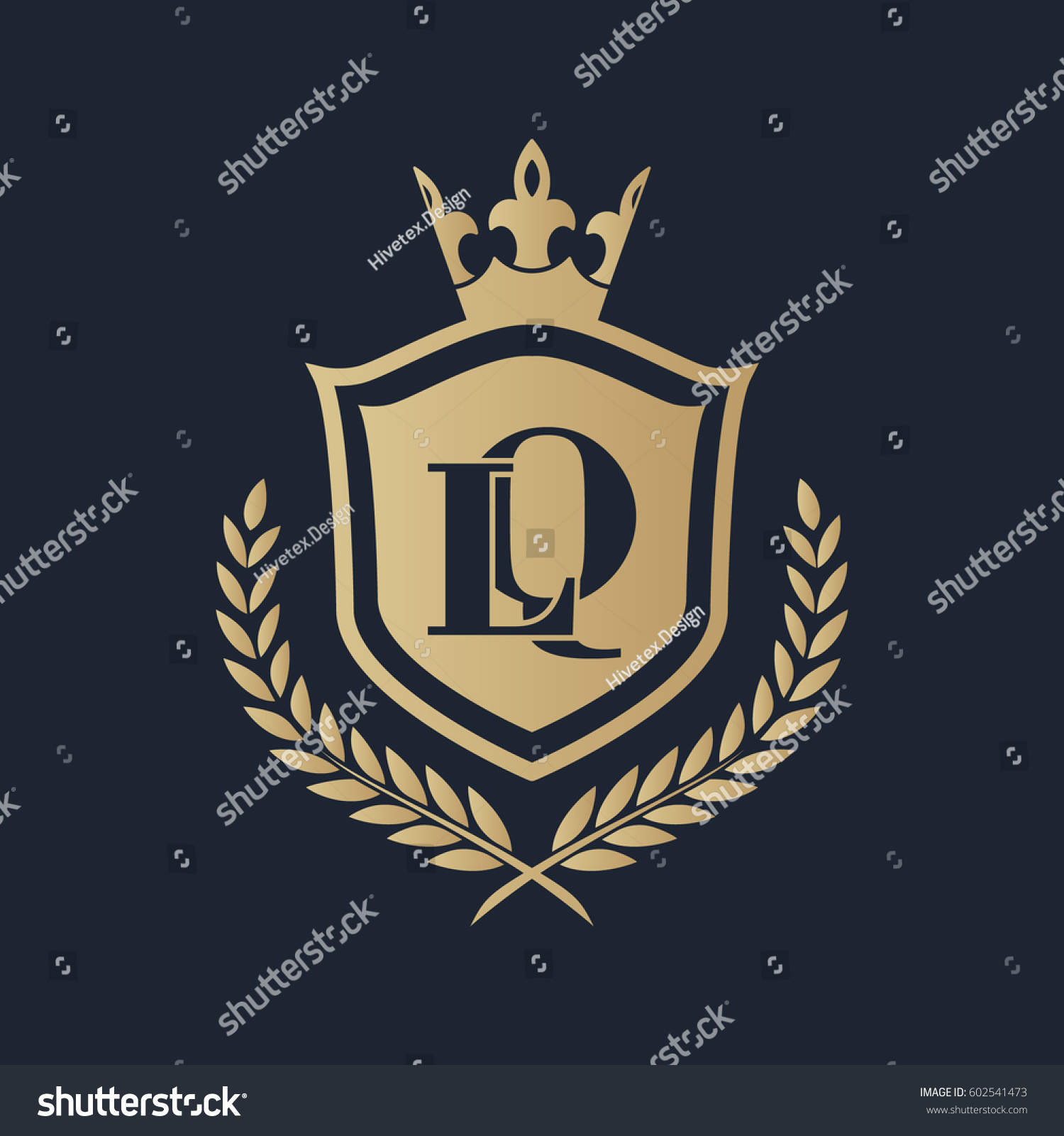 Lq Logo Stock Vector Royalty Free