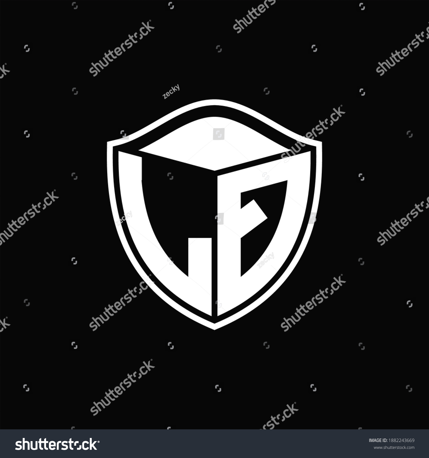 Lq Logo Monogram Shield Shape Outline Stock Vector (Royalty Free ...