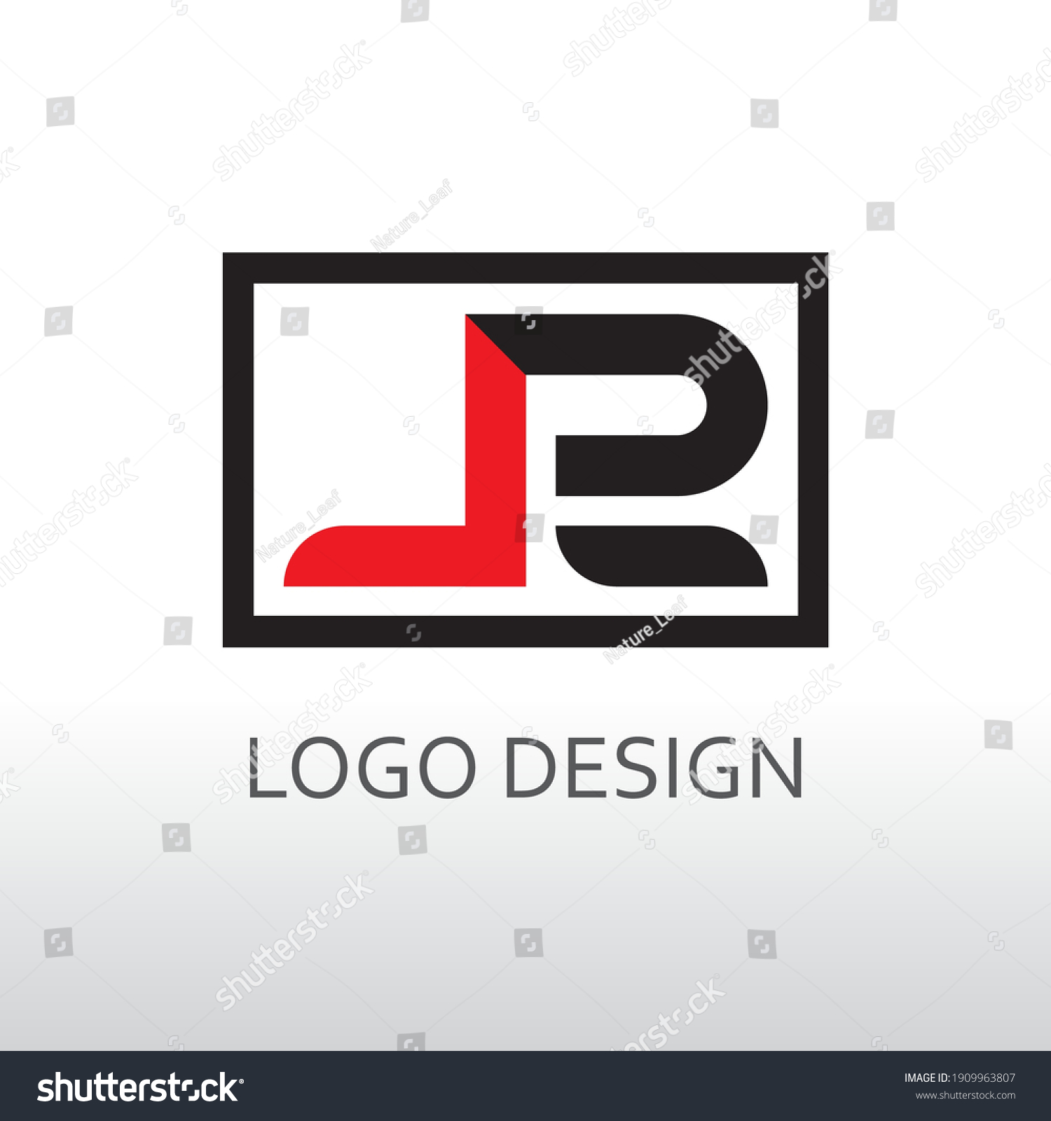 Lr Letter Simple Logo Design Stock Vector (Royalty Free) 1909963807 ...