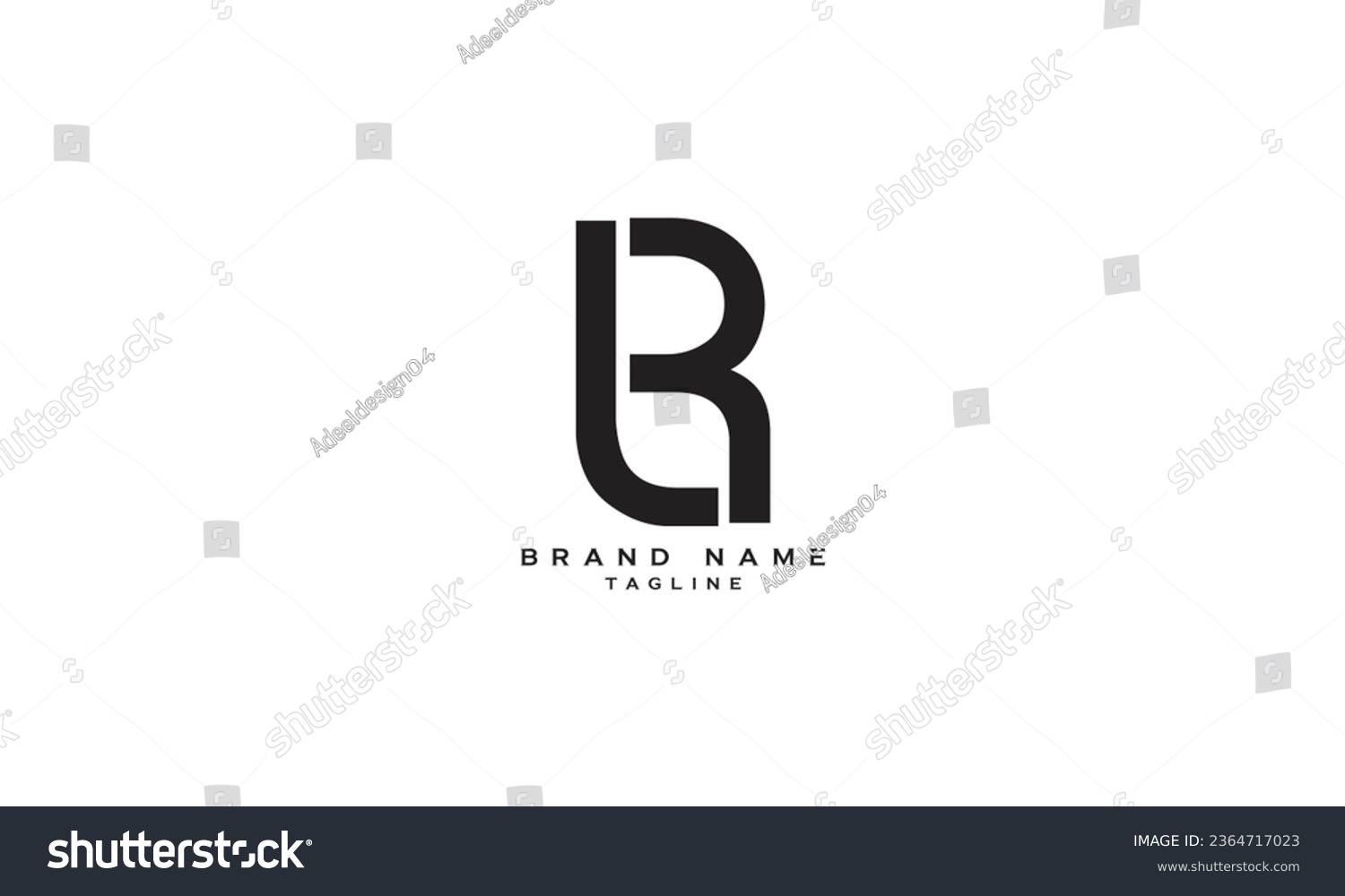 SVG of LRB, LBR, RLB, RBL, BRL, BLR, LR, RL, Abstract initial monogram letter alphabet logo design svg