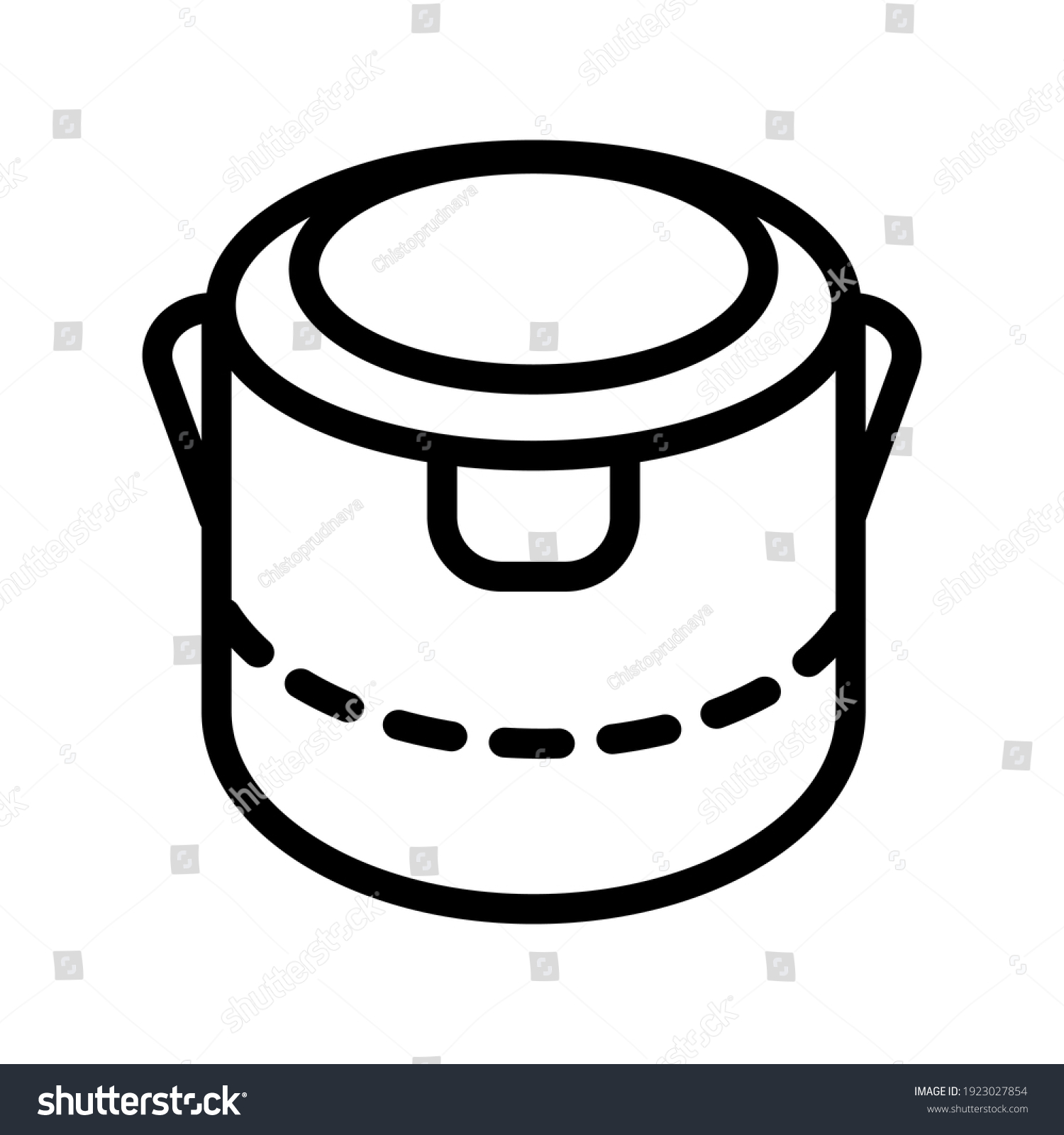 Lunchbox Outline Simple Icon Illustration Lunchbox Stock Vector ...