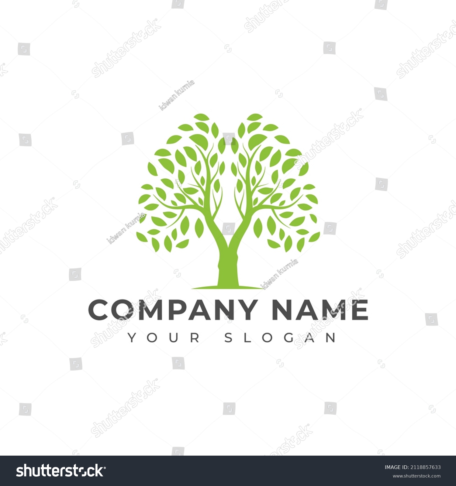 Lung Tree Logo Vector Design Template Stock Vector (Royalty Free ...