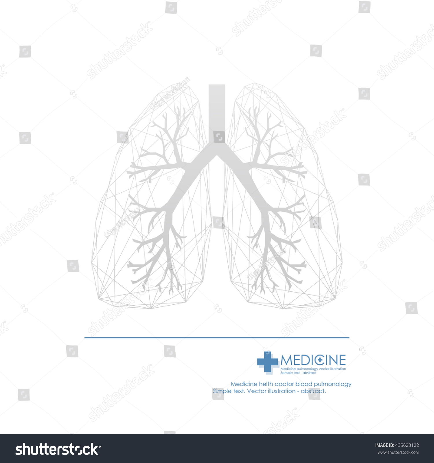 Lungs Symbol Vector Illustration Stock Vector (Royalty Free) 435623122 ...