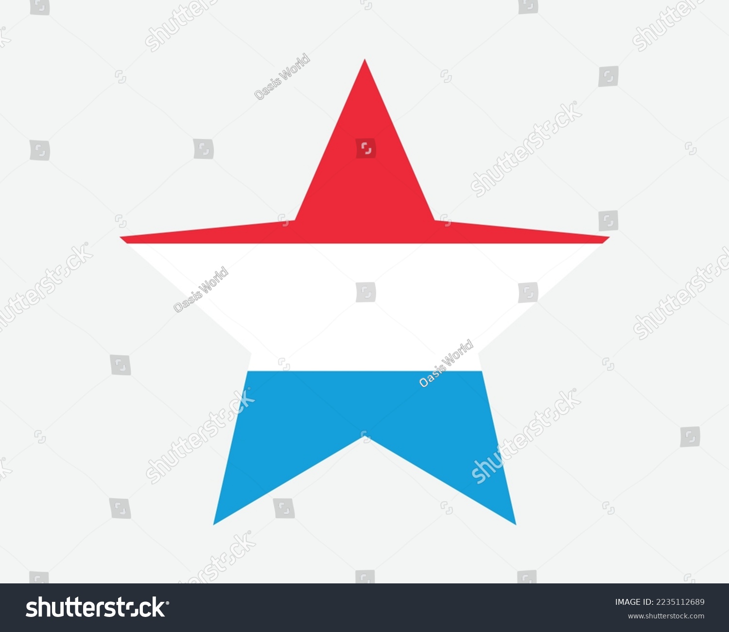 SVG of Luxembourg Star Flag. Luxembourger Star Shape Flag. Luxembourgish Country National Banner Icon Symbol Vector Flat Artwork Graphic Illustration svg