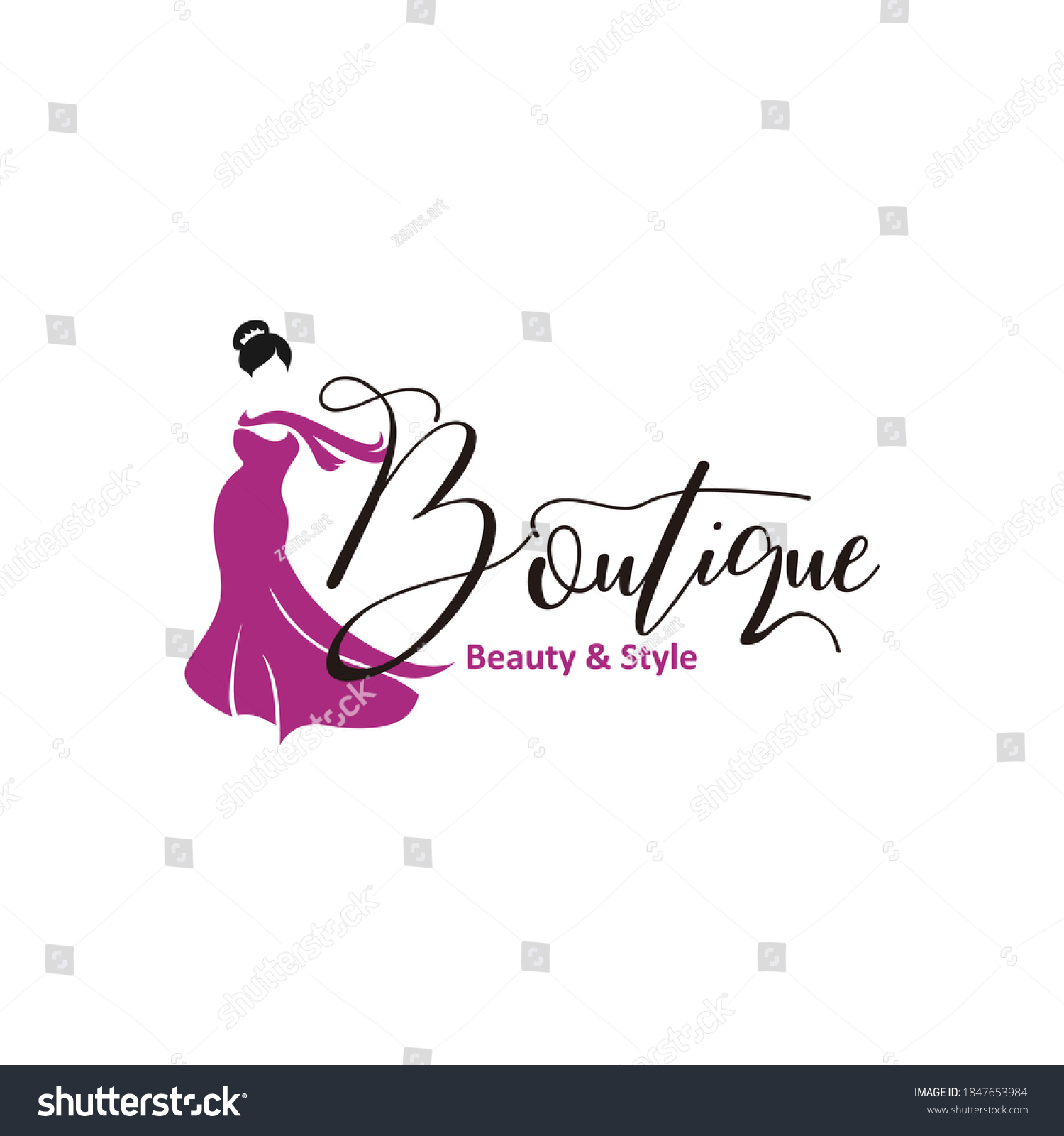 Luxury Boutique Logo Vector Template Stock Vector (Royalty Free ...