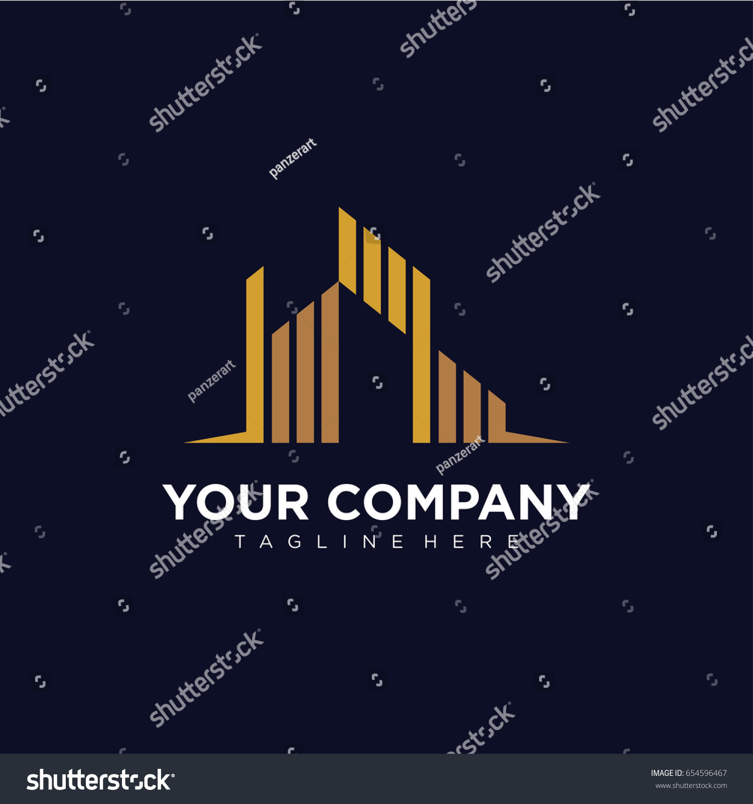 Luxury Building Logo Template Design Stock Vector 654596467 - Shutterstock