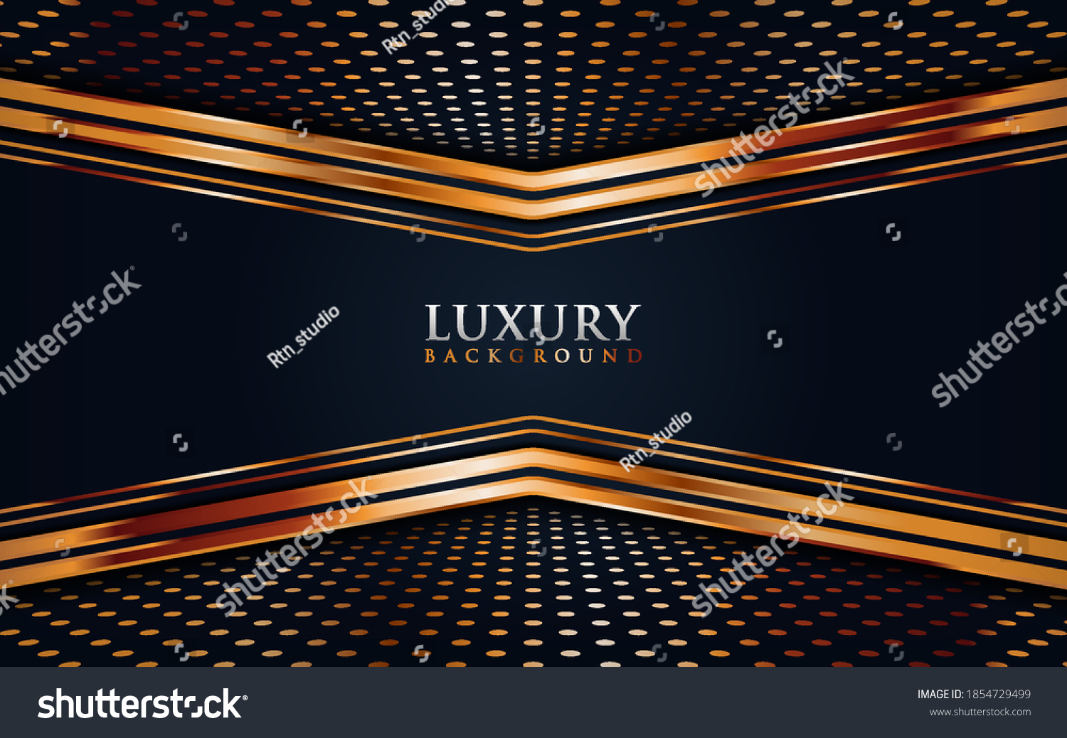 Luxury Dark Background Combine With Golden Lines Element