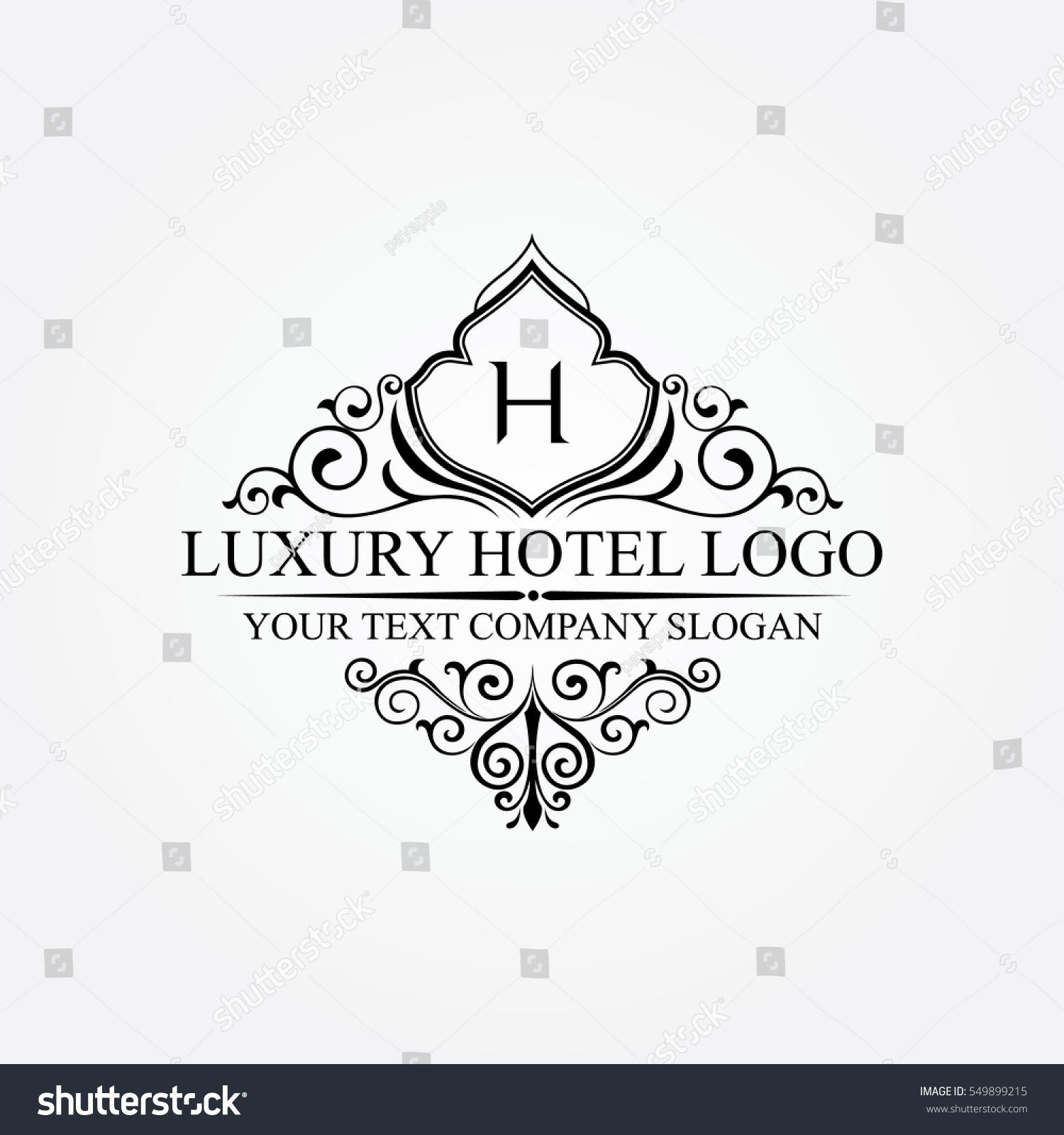 Luxury Hotel Logo Stock Vector 549899215 - Shutterstock