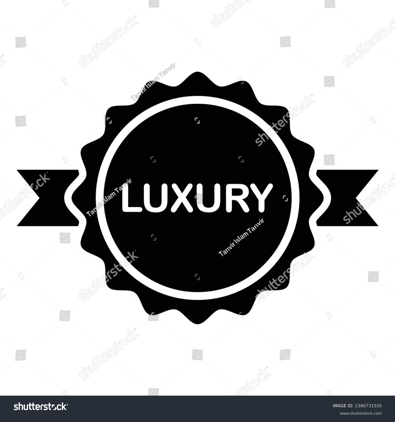 SVG of Luxury Label Icon, Vector Graphics svg