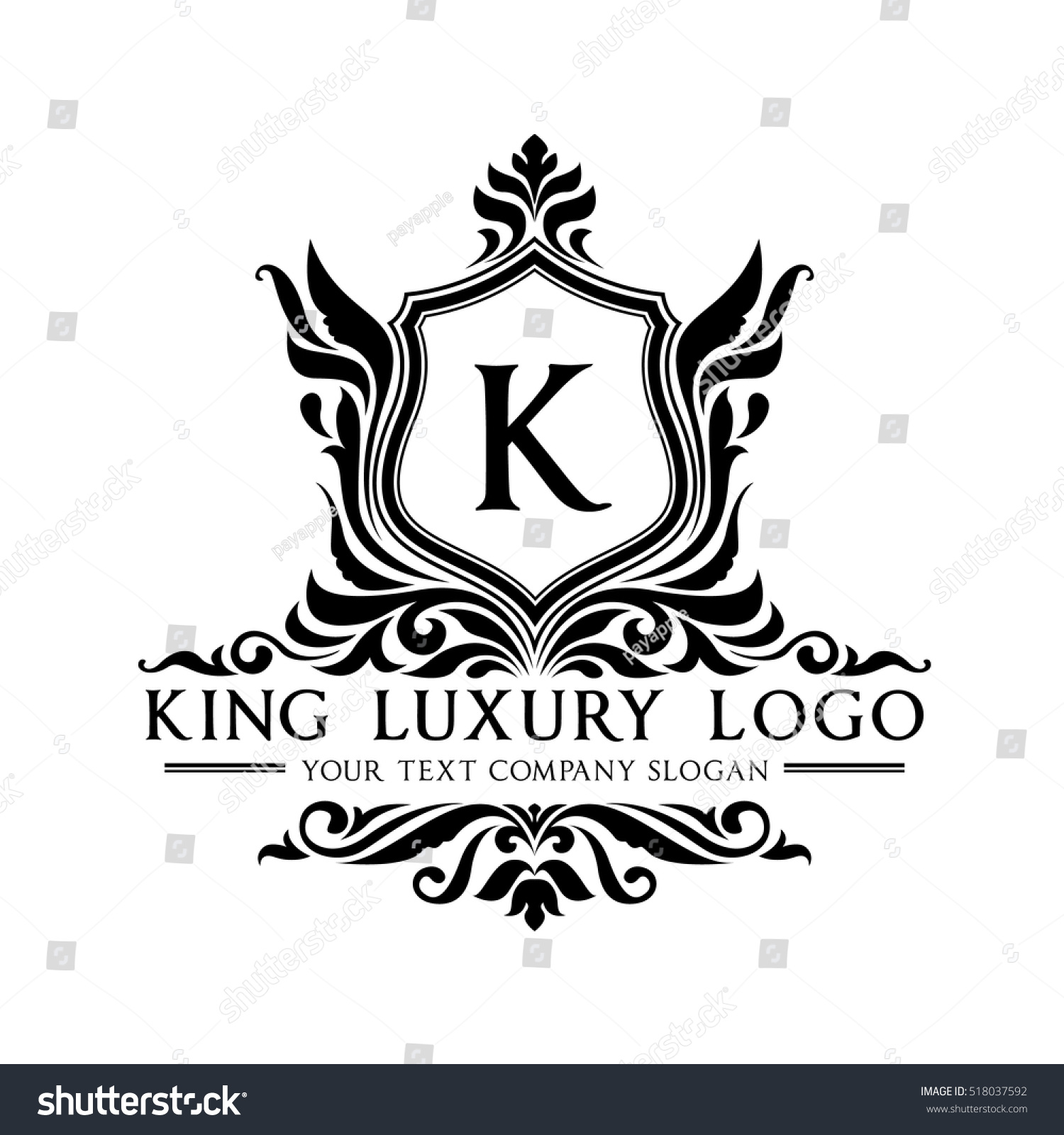 Luxury Logo Stock Vector Illustration 518037592 : Shutterstock