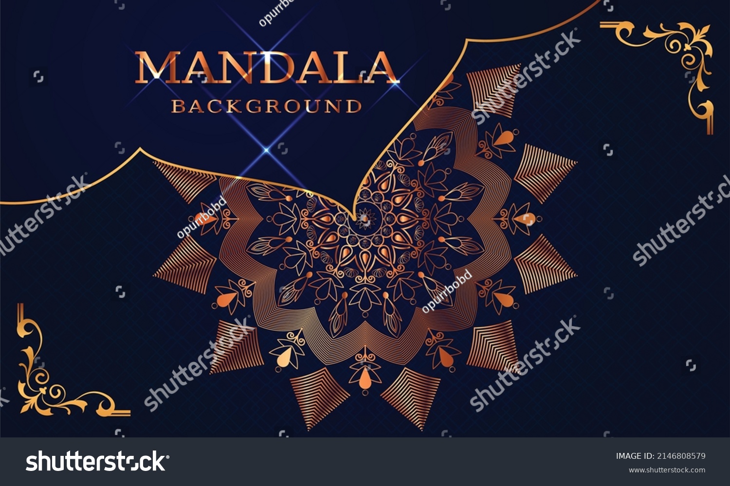 SVG of Luxury mandala Background with a golden color and arabesque pattern Decorative mandala for print, cover, poster, banner, brochure, and flyer, EPS 10 svg